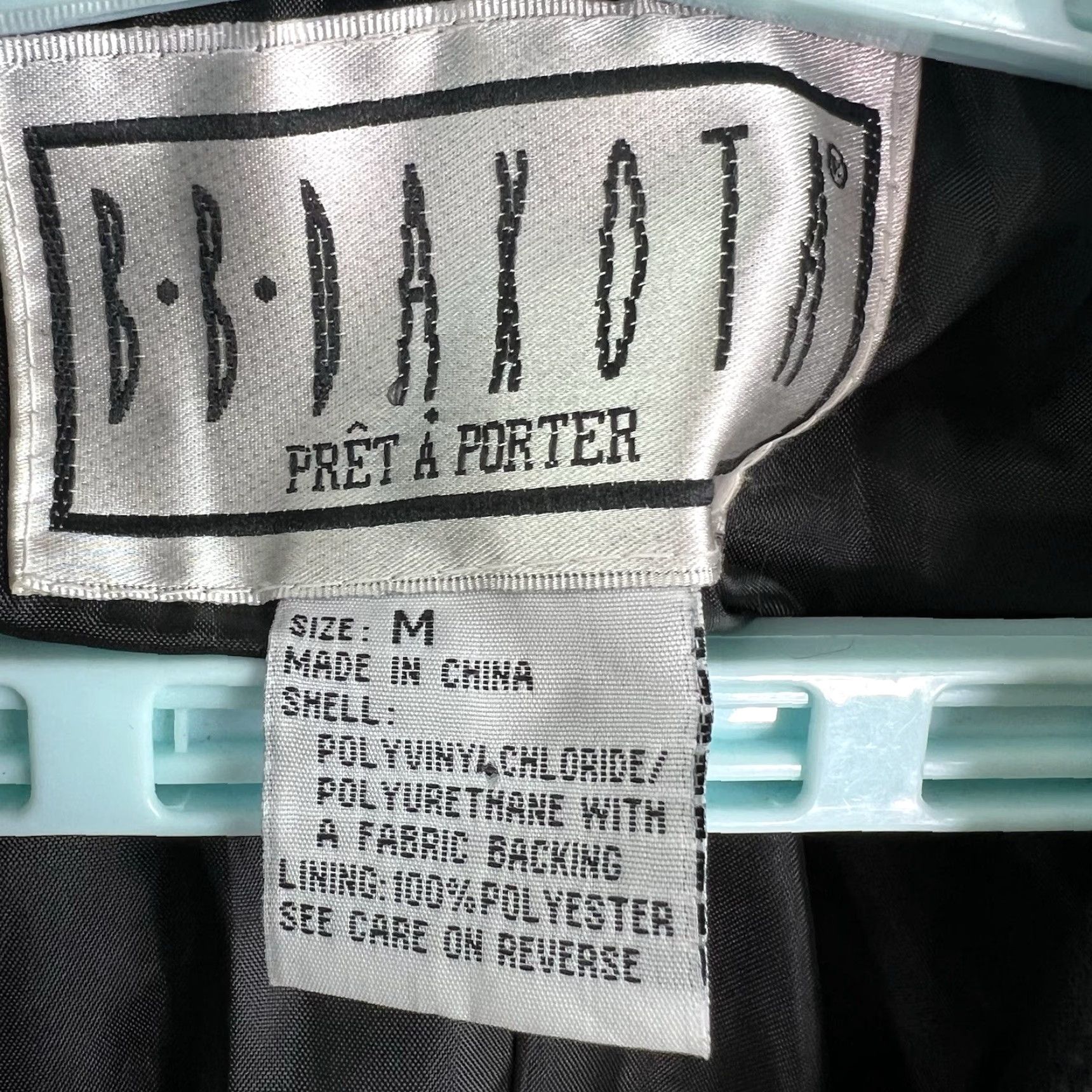 BB Dakota BB Dakota Black Faux Leather Notch Jacket Womens M Blazer Style Lined Pockets Solid Mid-Length Coat Vintage No Size M / US 6-8 / IT 42-44 - 3 Thumbnail