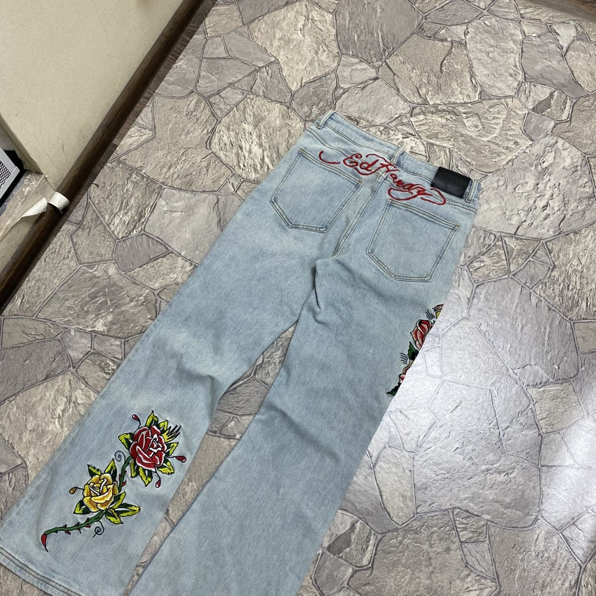 Ed Hardy Vintage Ed Hardy Flared Jeans y2k Size 31" - 2 Thumbnail