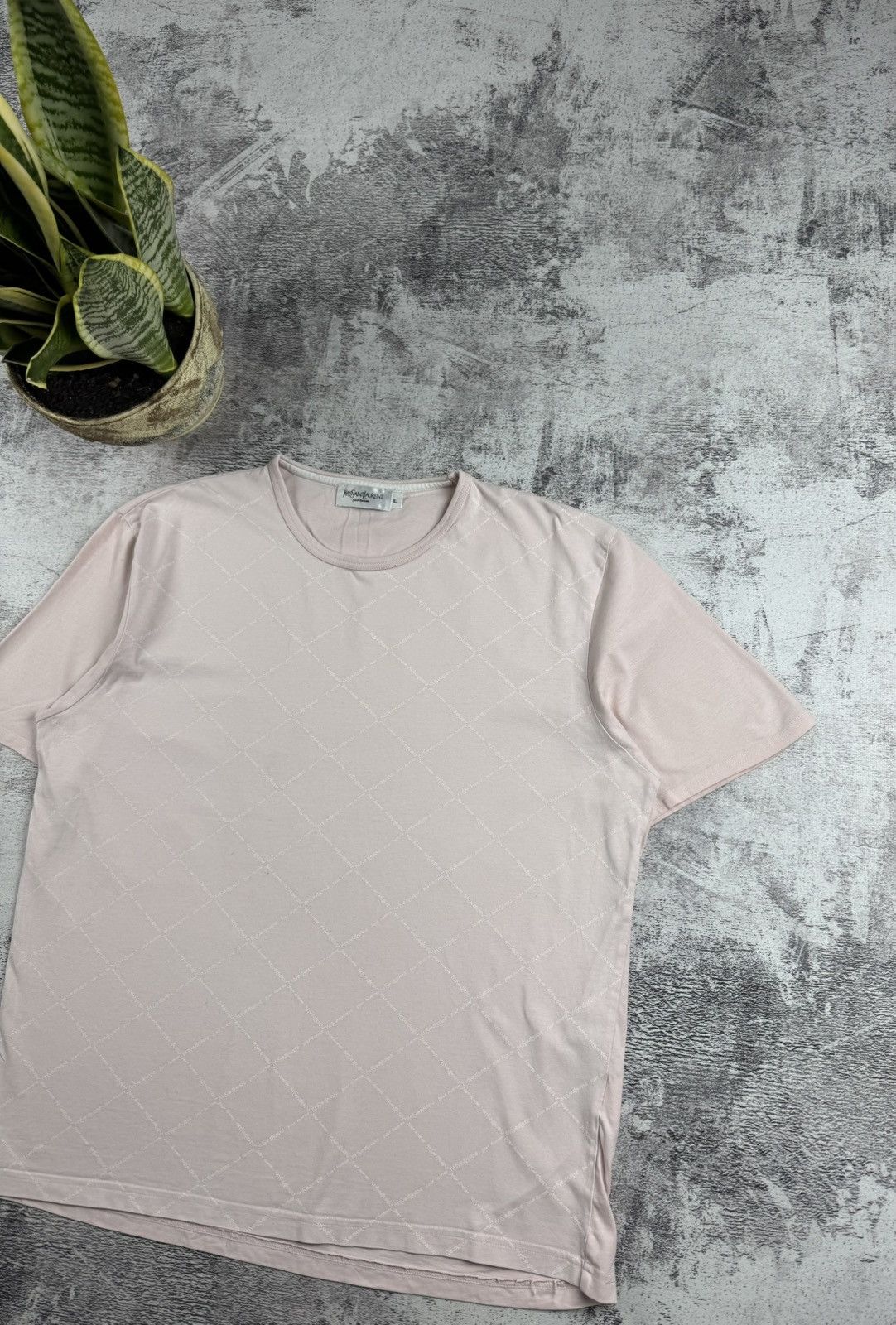 Yves Saint Laurent Yves Saint Laurent Monogram Rose Jersey T Shirt Tee Shirt Size US XL / EU 56 / 4 - 3 Thumbnail