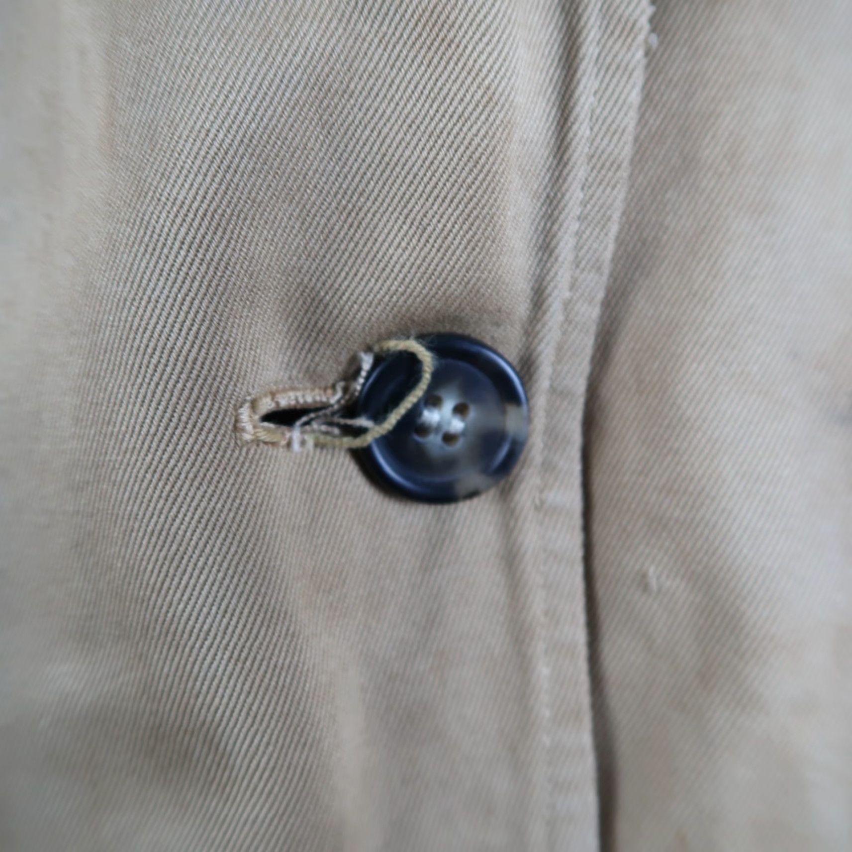 Vintage VINTAGE Hunting Jacket Mens Regular M Khaki Cotton Solid 40s Outdoor Vintage Size US M / EU 48-50 / 2 - 4 Thumbnail