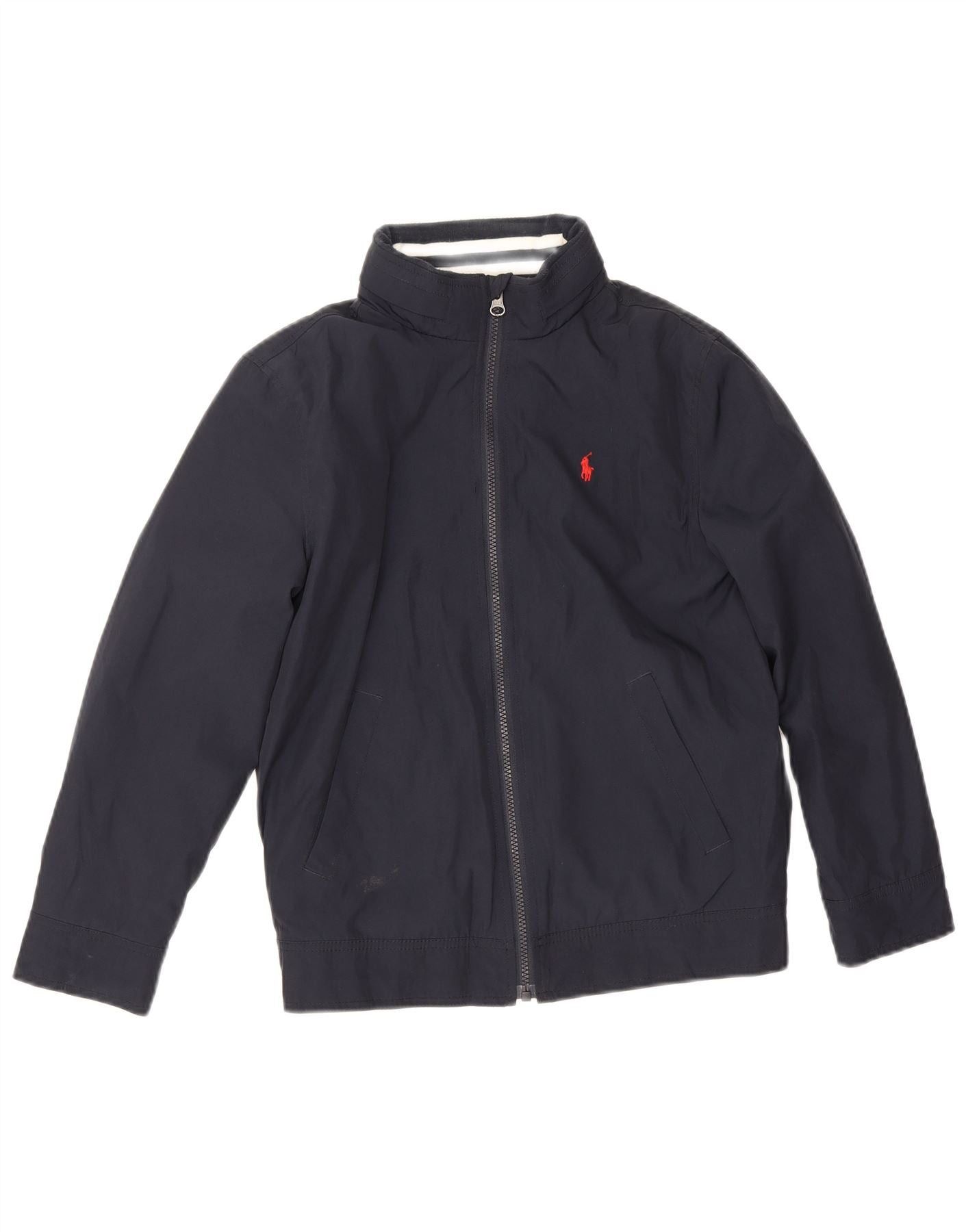 Polo Ralph Lauren Boys Bomber Jacket 10-11 Years Medium Navy Blue Polyester Size M / US 6-8 / IT 42-44 - 1 Thumbnail