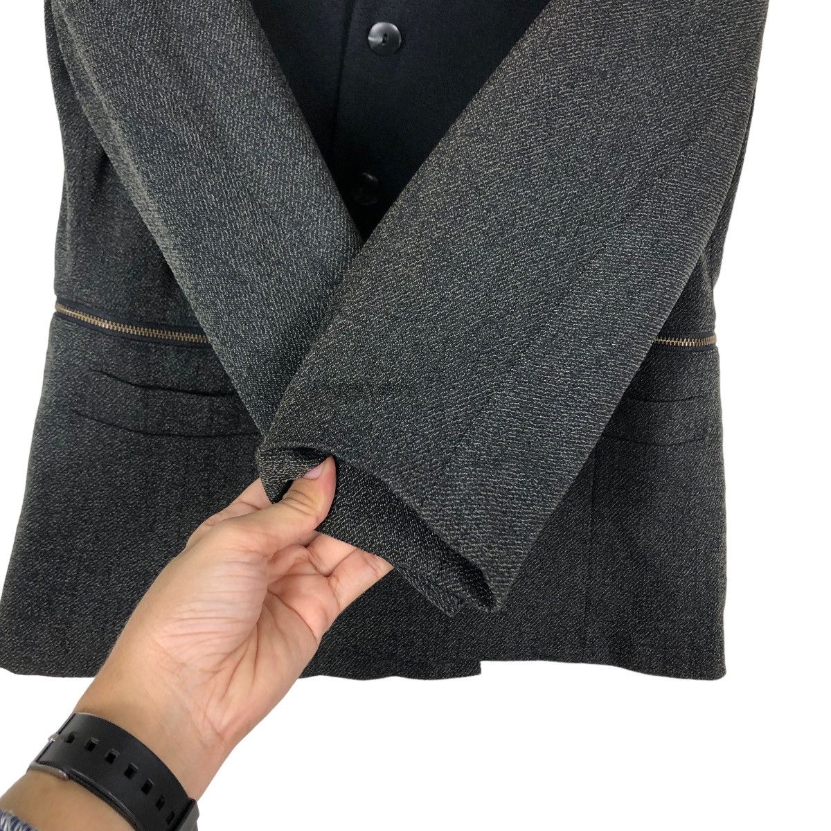 Japanese Brand 🔥Vintage Cropped Jacket Noir Japan Issey Miyake Size US M / EU 48-50 / 2 - 15 Thumbnail