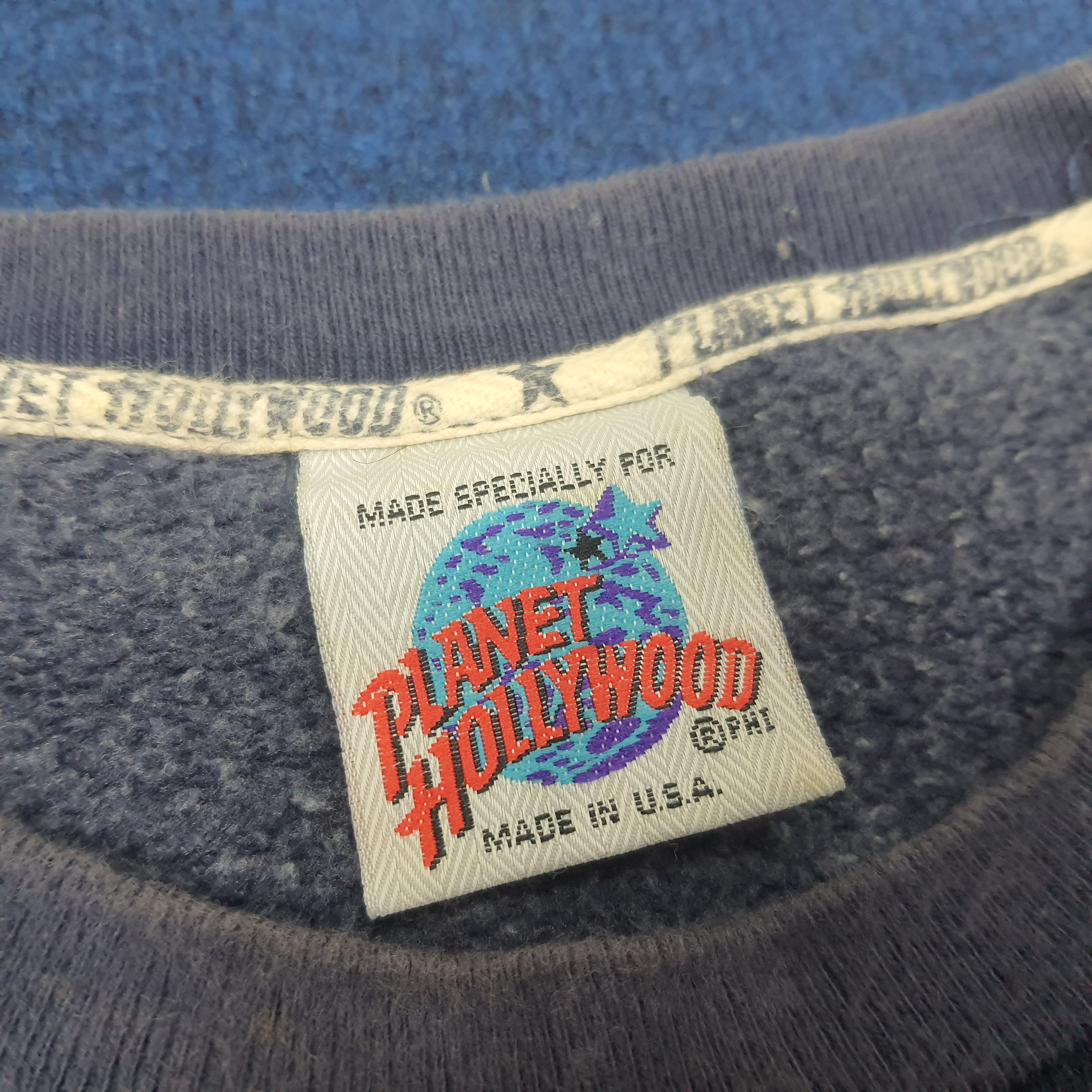 Planet Hollywood × Vintage Vintage Planet Hollywood Streetwear Sweatshirts Size US XL / EU 56 / 4 - 4 Thumbnail