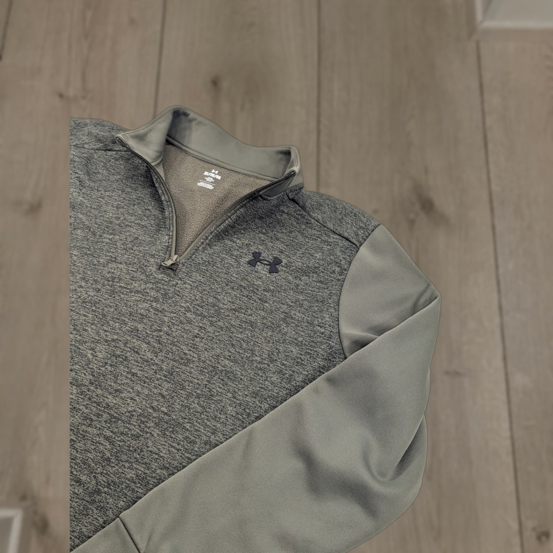 Under Armour Under Armour Jacket Medium/Large XL Loose Green 1/4 Zip Pullover Men Sports Outdoor Activewear Size US XL / EU 56 / 4 - 1 Thumbnail