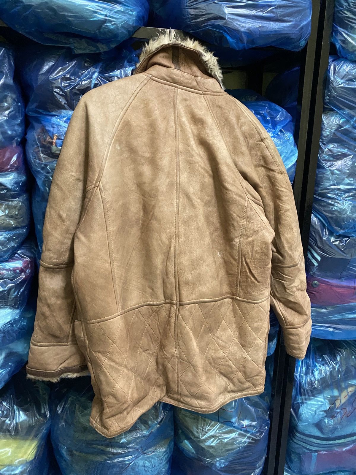 Leather Modus Vivendi Faux Fur Lined Leather Jacket Winter Coat Size US M / EU 48-50 / 2 - 10 Thumbnail