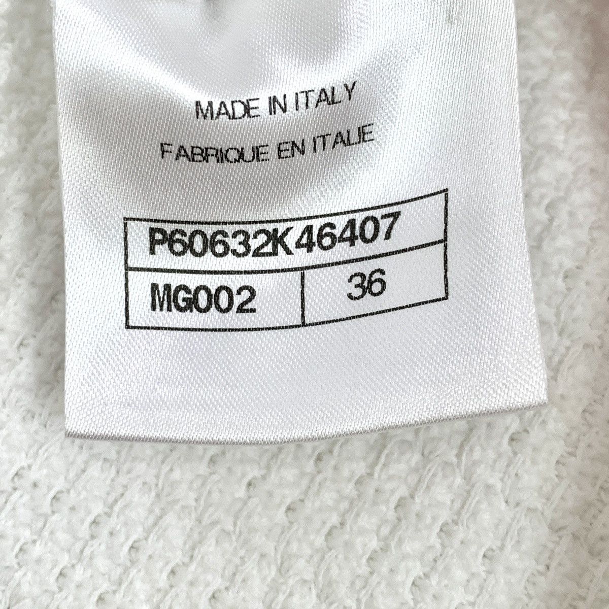 Chanel Chanel White Logo Intarsia Cotton Knit Casual Pants K26WX Size 25" / US 0 / IT 36 - 5 Thumbnail