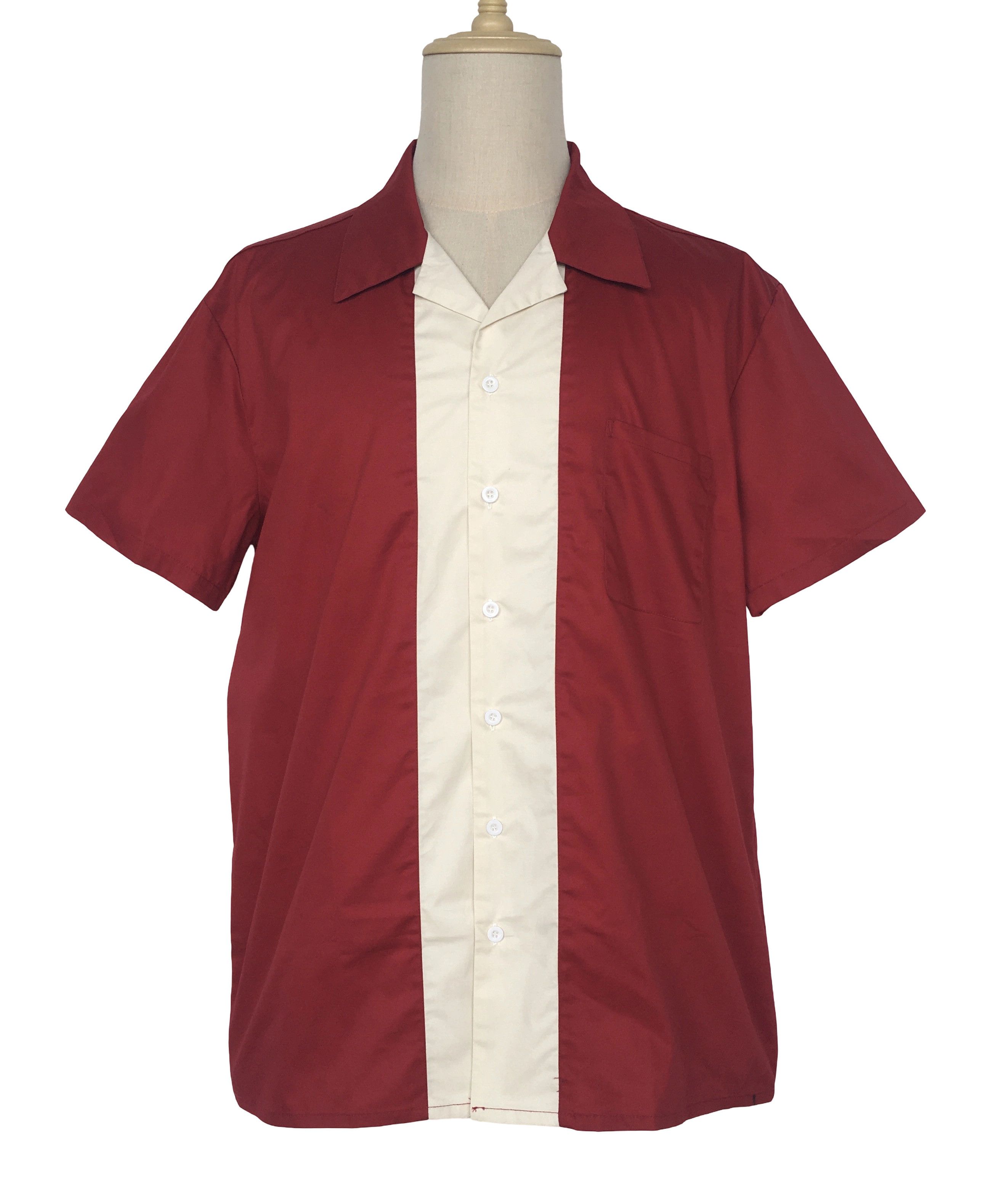 Other Bowling Shirts Maroon Vintage Casual Shirts Size US XL / EU 56 / 4 - 1 Thumbnail