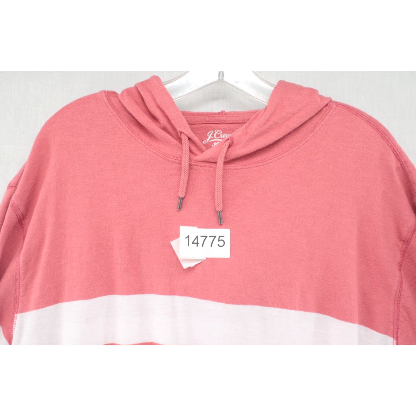 J.Crew J Crew Hoodie Women's Large Red and White Striped Pullover Knit Top Beachie Size L / US 10 / IT 46 - 7 Thumbnail
