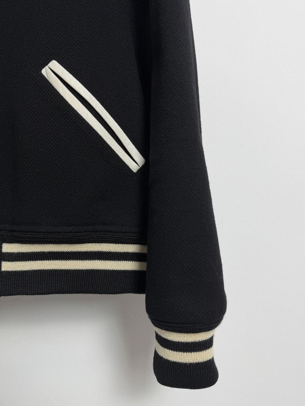 Saint Laurent Paris Saint Laurent Black and White Baseball Jacket. Size US L / EU 52-54 / 3 - 4 Thumbnail