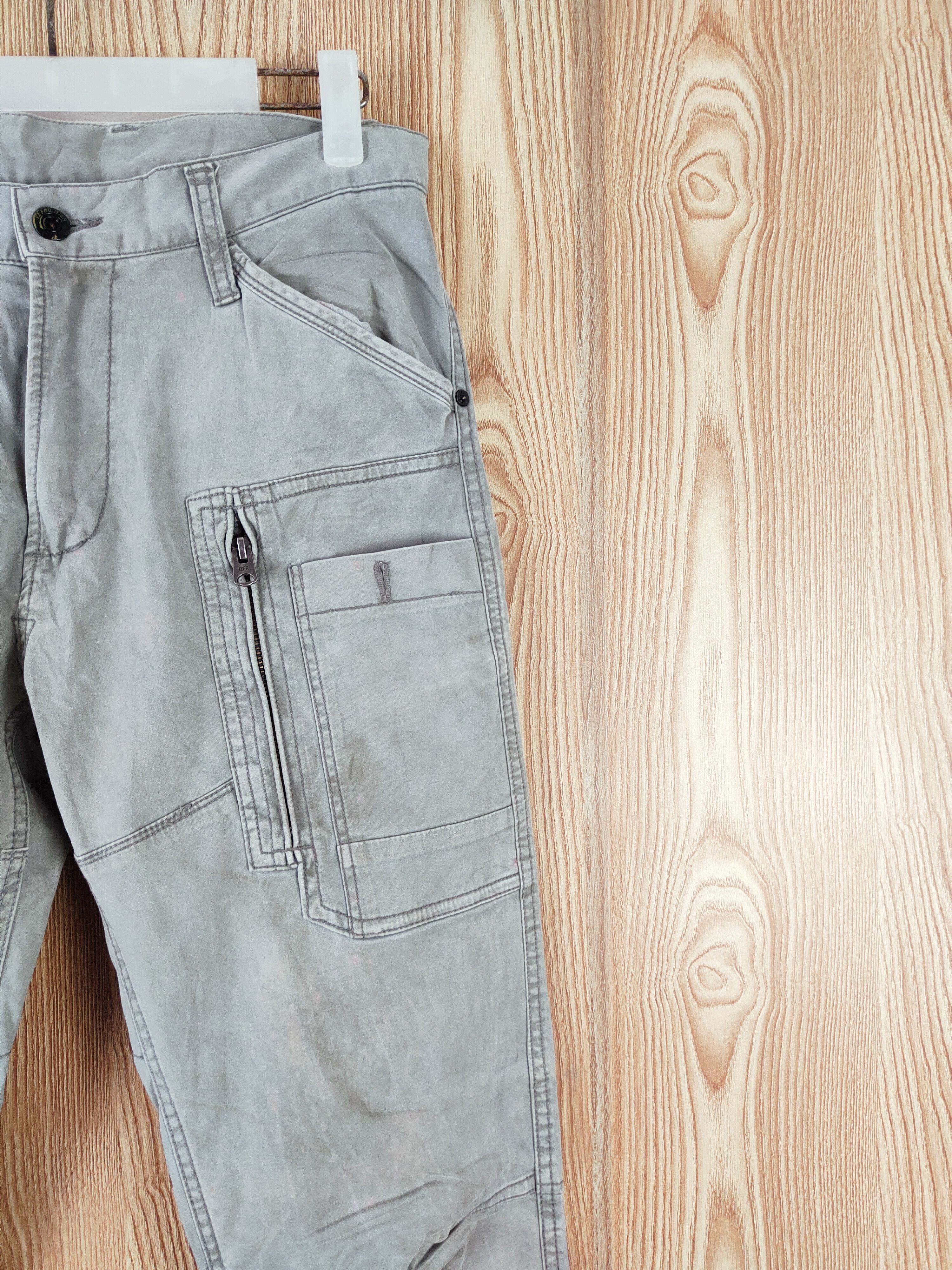 Japanese Brand I'z Frontier Gray Multipocket Tactical Cargo Pants #W859 Size US 30 / EU 46 - 6 Thumbnail
