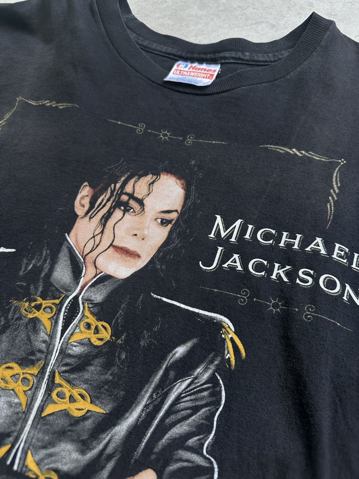 Band Tees Vintage 1992 OG Michael Jackson king of pop Dangerous tour Size US XL / EU 56 / 4 - 6 Thumbnail