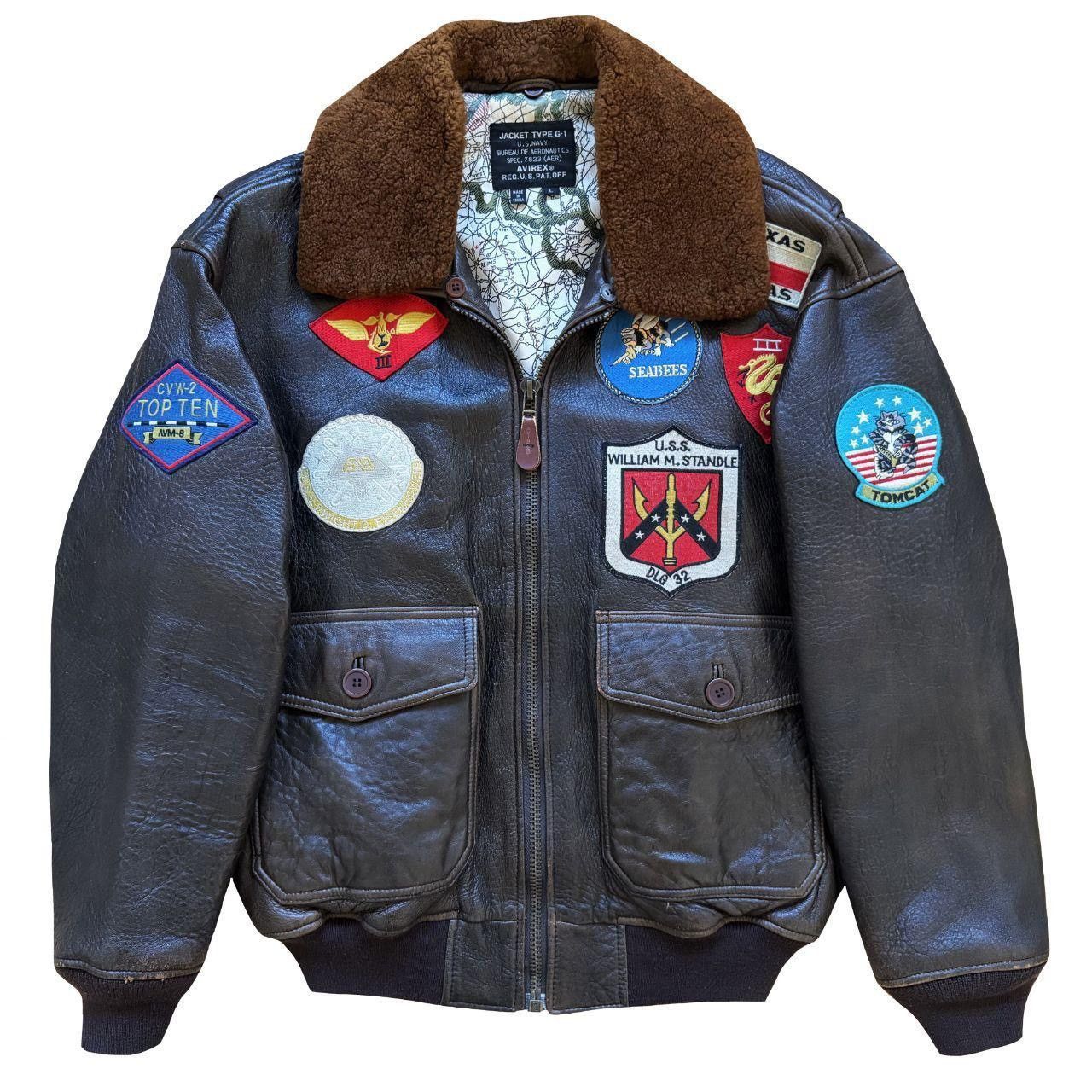 Avirex Avirex Top Gun Leather Flight Jacket Size US L / EU 52-54 / 3 - 1 Thumbnail