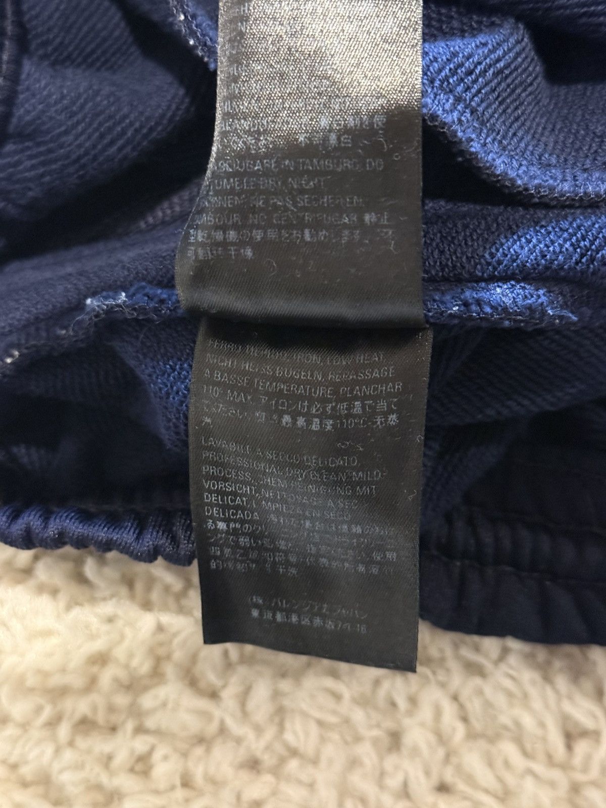 Balenciaga Balenciaga Dark Blue jogging pant Size US 27 - 16 Thumbnail