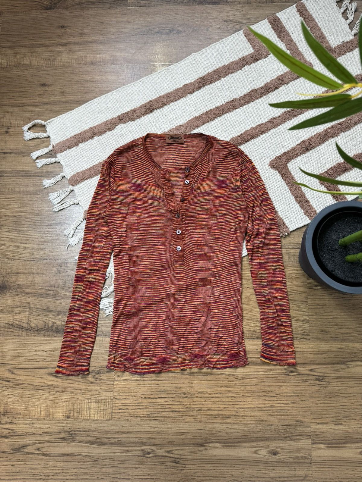 Missoni VINTAGE MISSONI STRETCHING LONG SLEEVE Size US S / EU 44-46 / 1 - 1 Thumbnail