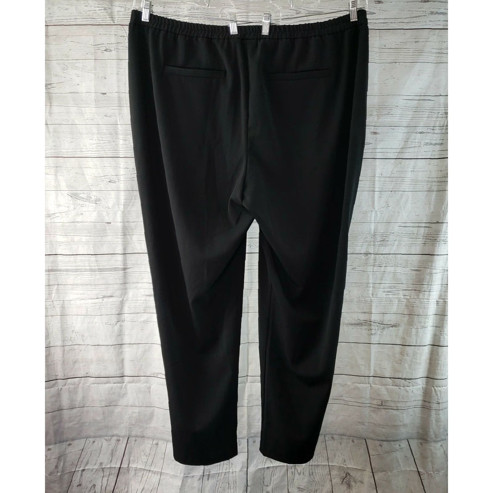 Vintage Junarose Dress Pants Womens Sz 22 Black High Rise Polyester Blend Size 40" / US 18 - 3 Thumbnail
