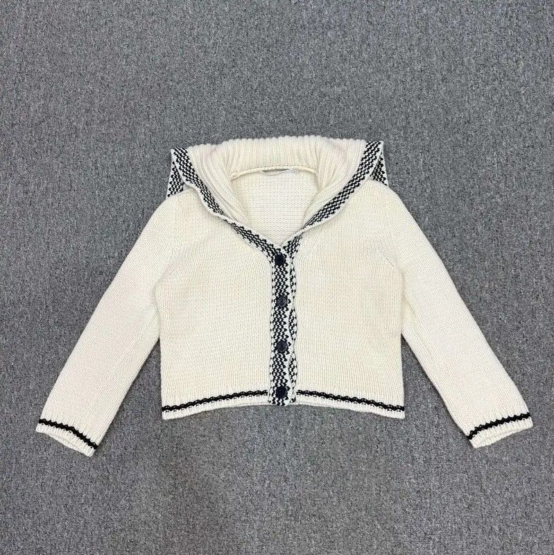 Dior Dior White Wool Cardigan for Women 0089 Size S / US 4 / IT 40 - 1 Thumbnail