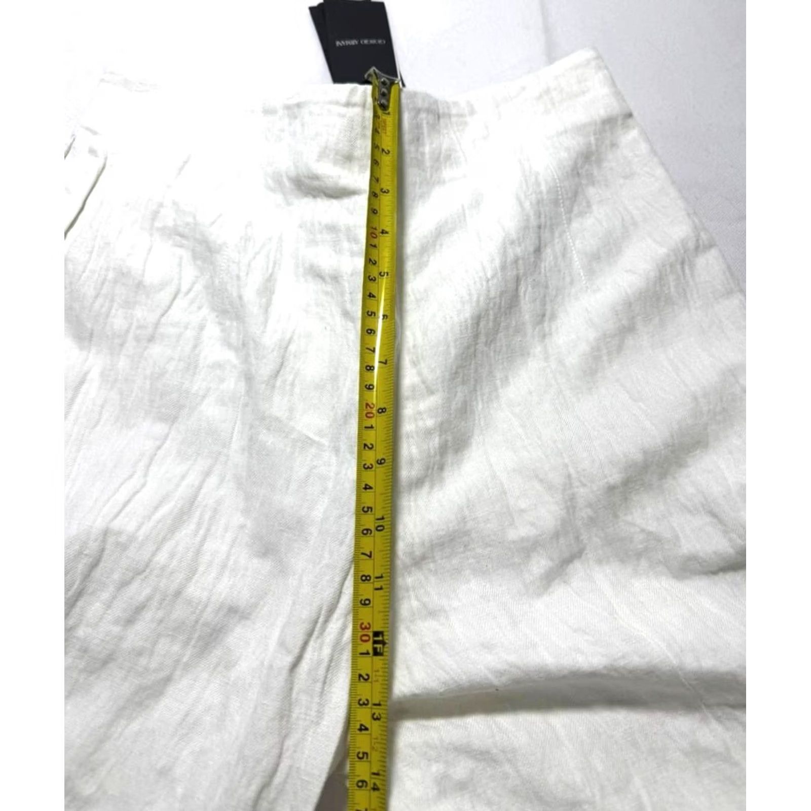 Giorgio Armani Giorgio Armani Bnwt White Linen-Blend Wide-Leg Pants 42 Women Pants Size 28" / US 6 / IT 42 - 6 Thumbnail