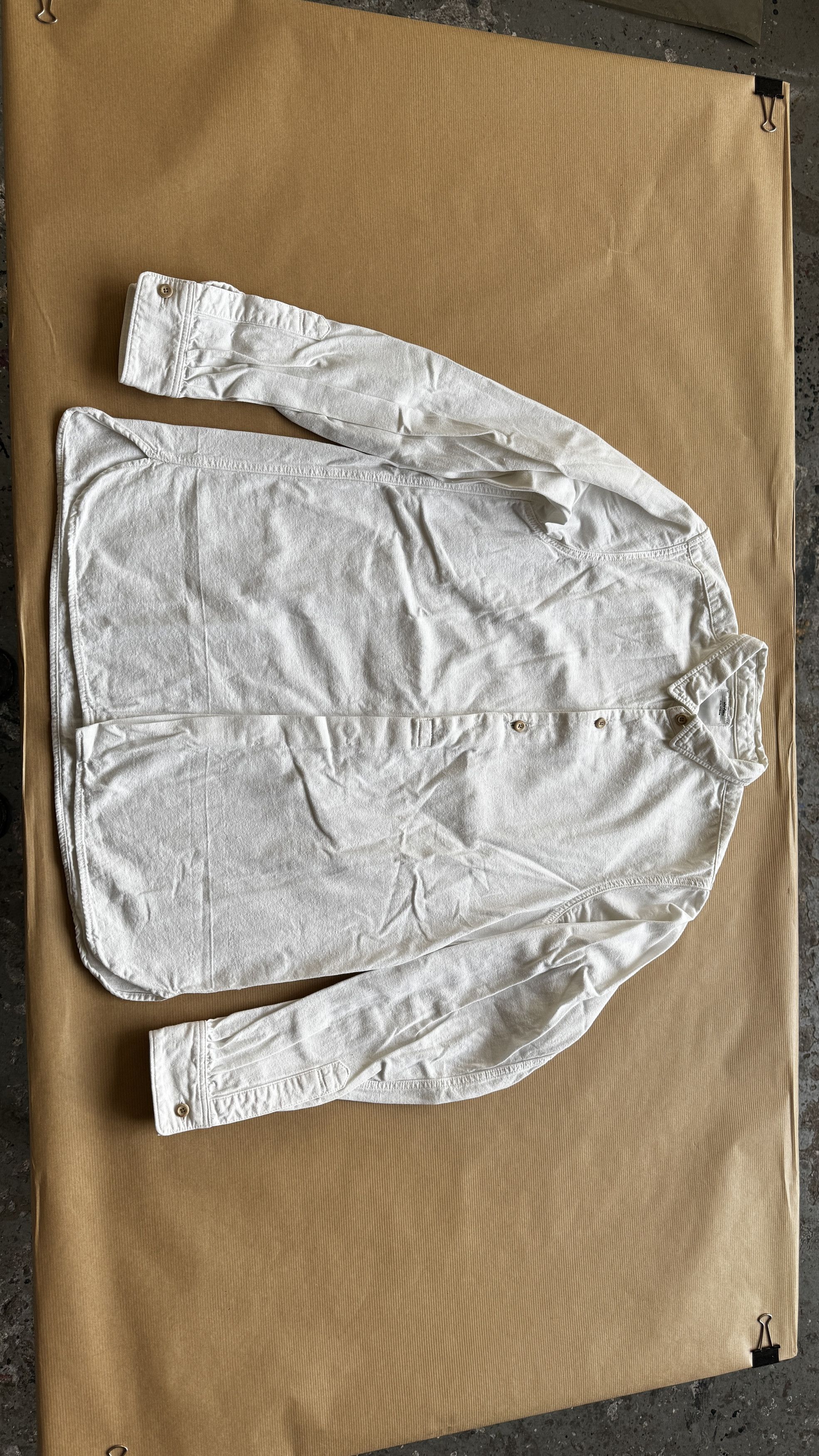 Visvim aa . 0 . LONG RIDER SHIRT L/S BLEACHED . *F.I.L. EXCLUSIVE Size US XS / EU 42 / 0 - 2 Thumbnail