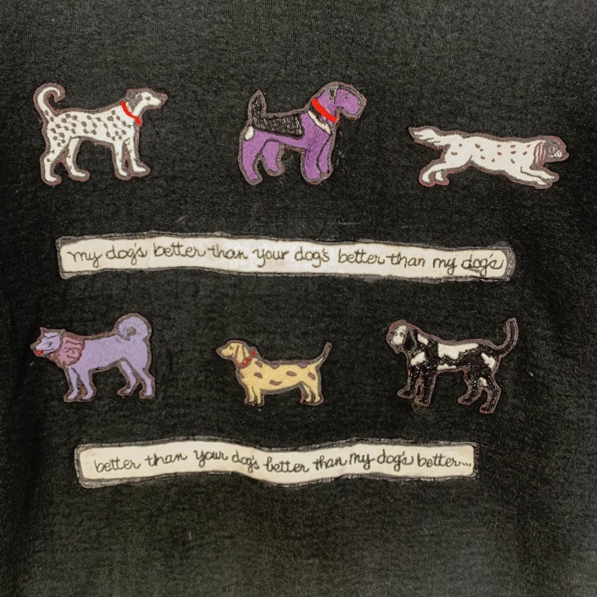 Vintage Vintage Dogs Crewneck Streetwear JapaneseBrand Sweatshirt Size US XL / EU 56 / 4 - 4 Thumbnail
