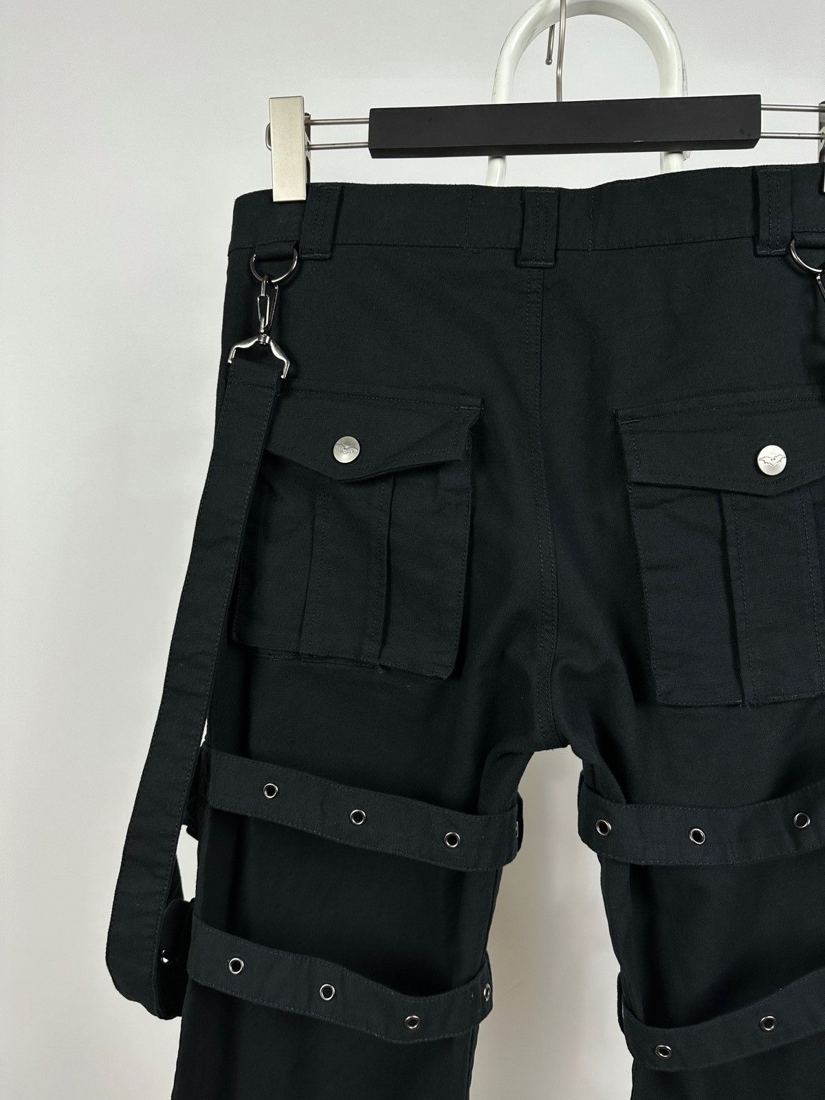 Queen Of Darkness Avant Garde Punk Goth Bondage Cargo Pants