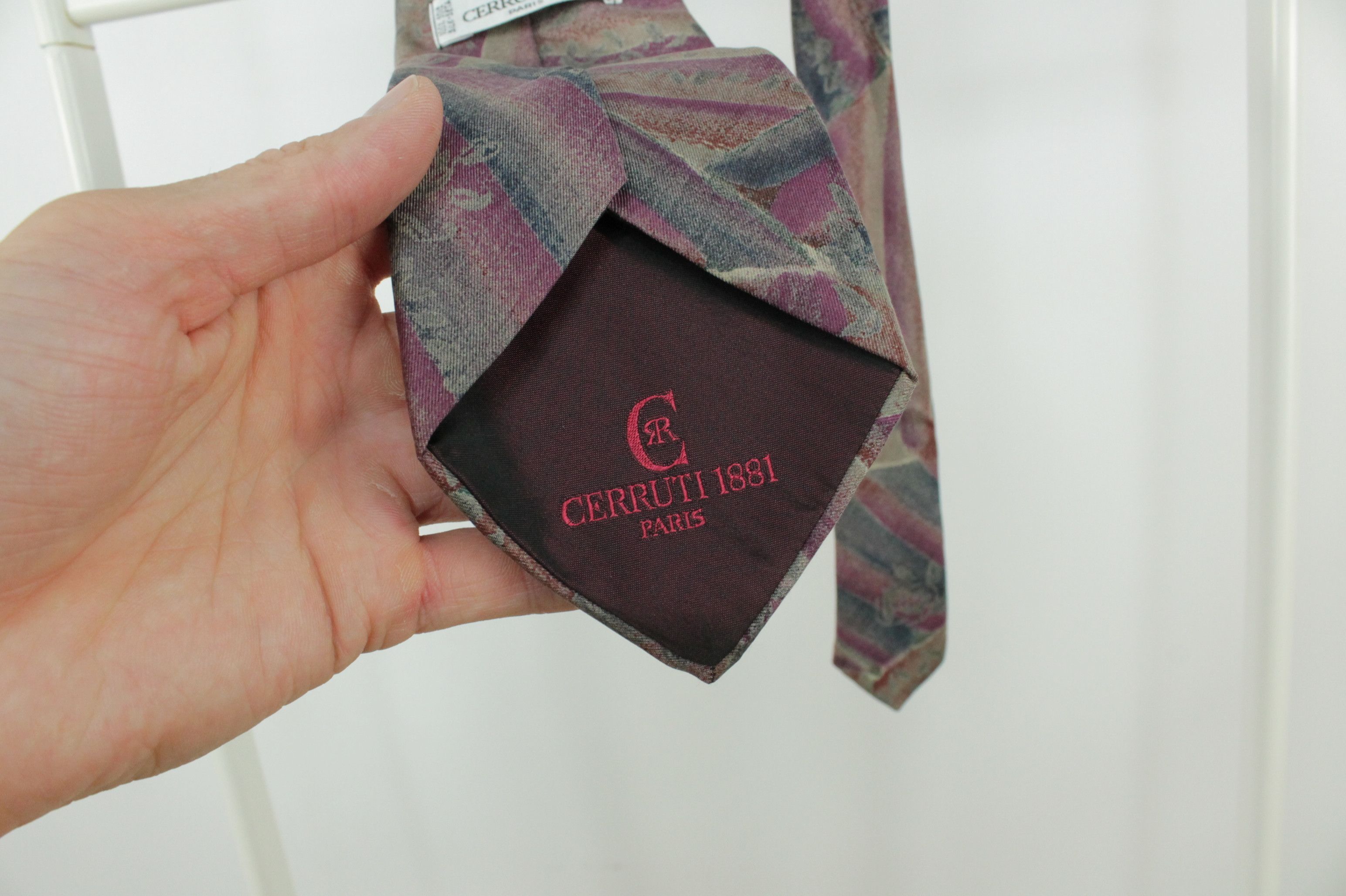 Cerruti 1881 × Vintage Vintage Cerruti 1881 Silk Tie Size ONE SIZE - 4 Thumbnail