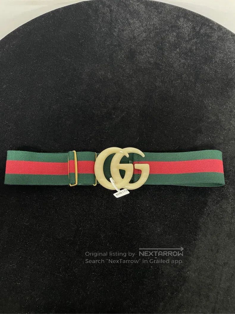 Gucci Gucci Double G striped belt Size ONE SIZE - 1 Thumbnail