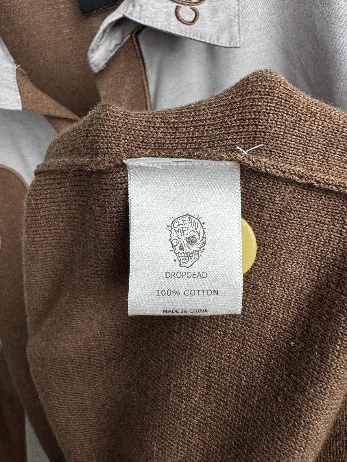 Drop Dead Drop Dead knitted button up overshirt cardigan sweater Size US XL / EU 56 / 4 - 11 Thumbnail