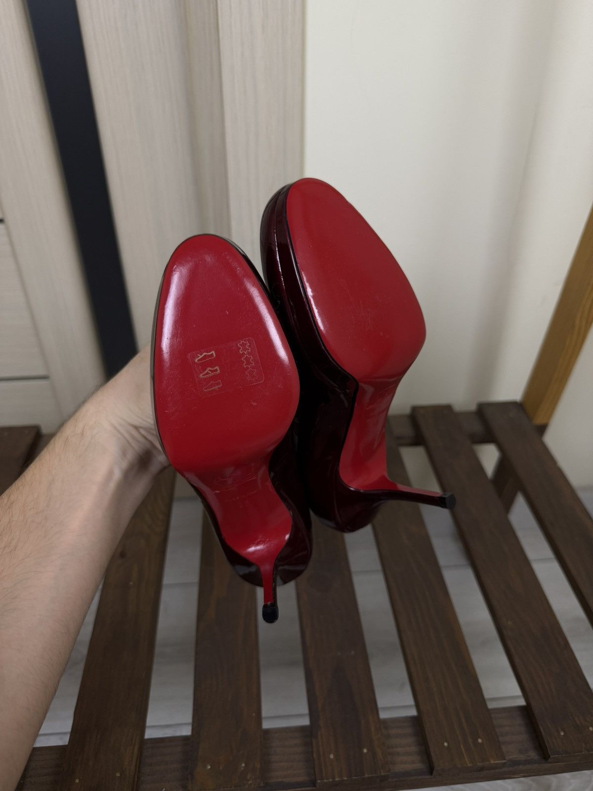 Christian Louboutin Christian Louboutin New Simple Pump Heels Rouge Red Patent Size US 5 / IT 35 - 16 Thumbnail