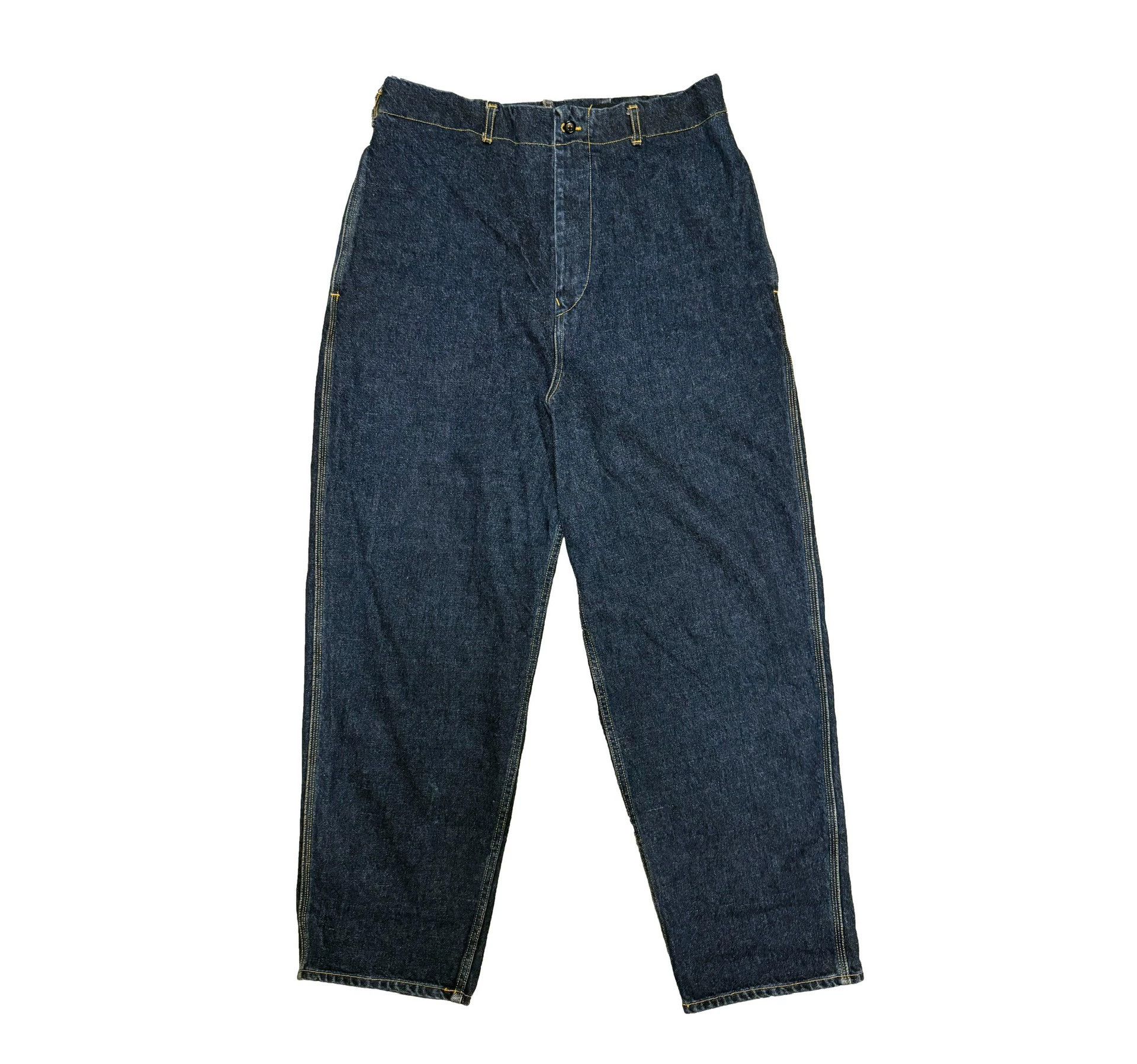 Yohji Yamamoto Yohji Homme Denim Chino Pants Hakama-Style Baggy One Wash S Size US 30 / EU 46 - 1 Thumbnail