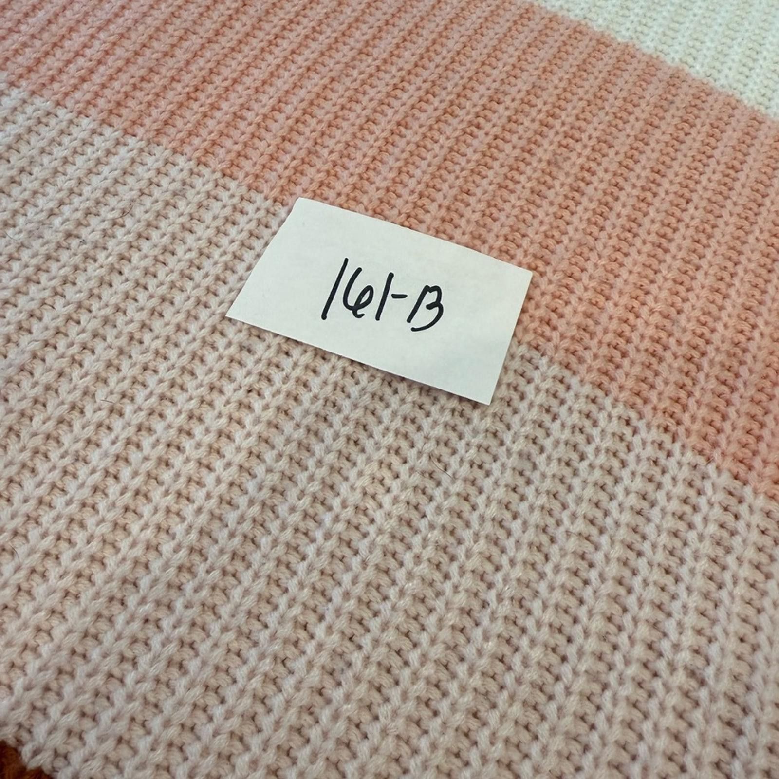 Other C+D+M roomy striped knit sweater white pink rust black SZ SM Size S / US 4 / IT 40 - 10 Thumbnail