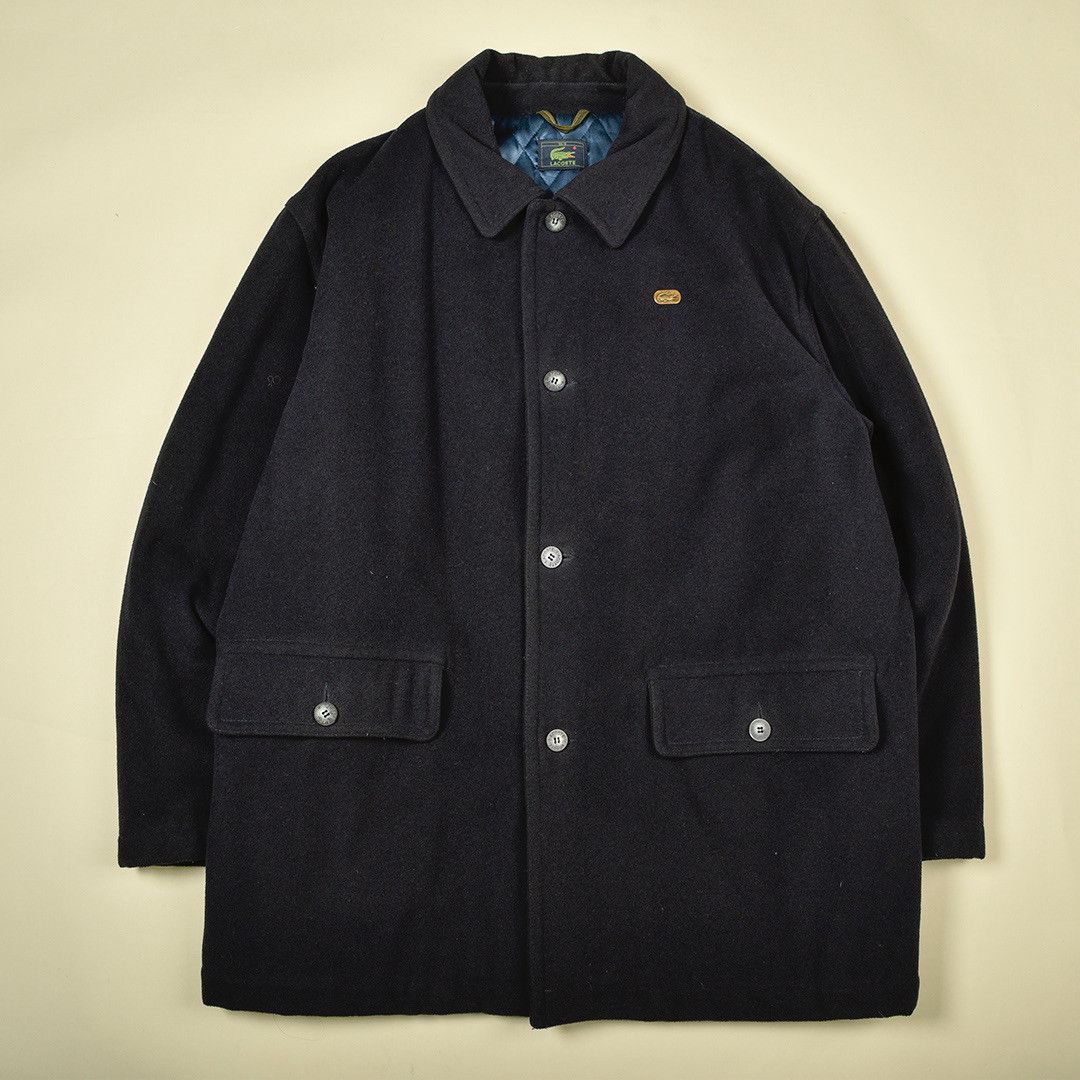 Lacoste BLUE QUILTED LACOSTE WOOL COAT Size US XL / EU 56 / 4 - 1 Thumbnail