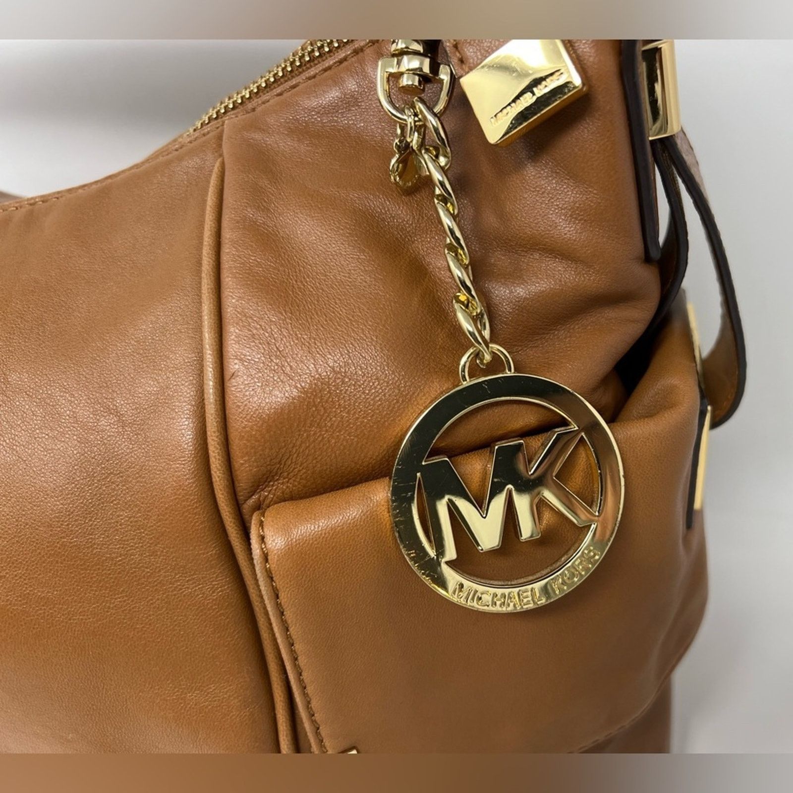 Michael Kors MICHAEL KORS-Leather Brown Beverly Handbag Size ONE SIZE - 3 Thumbnail
