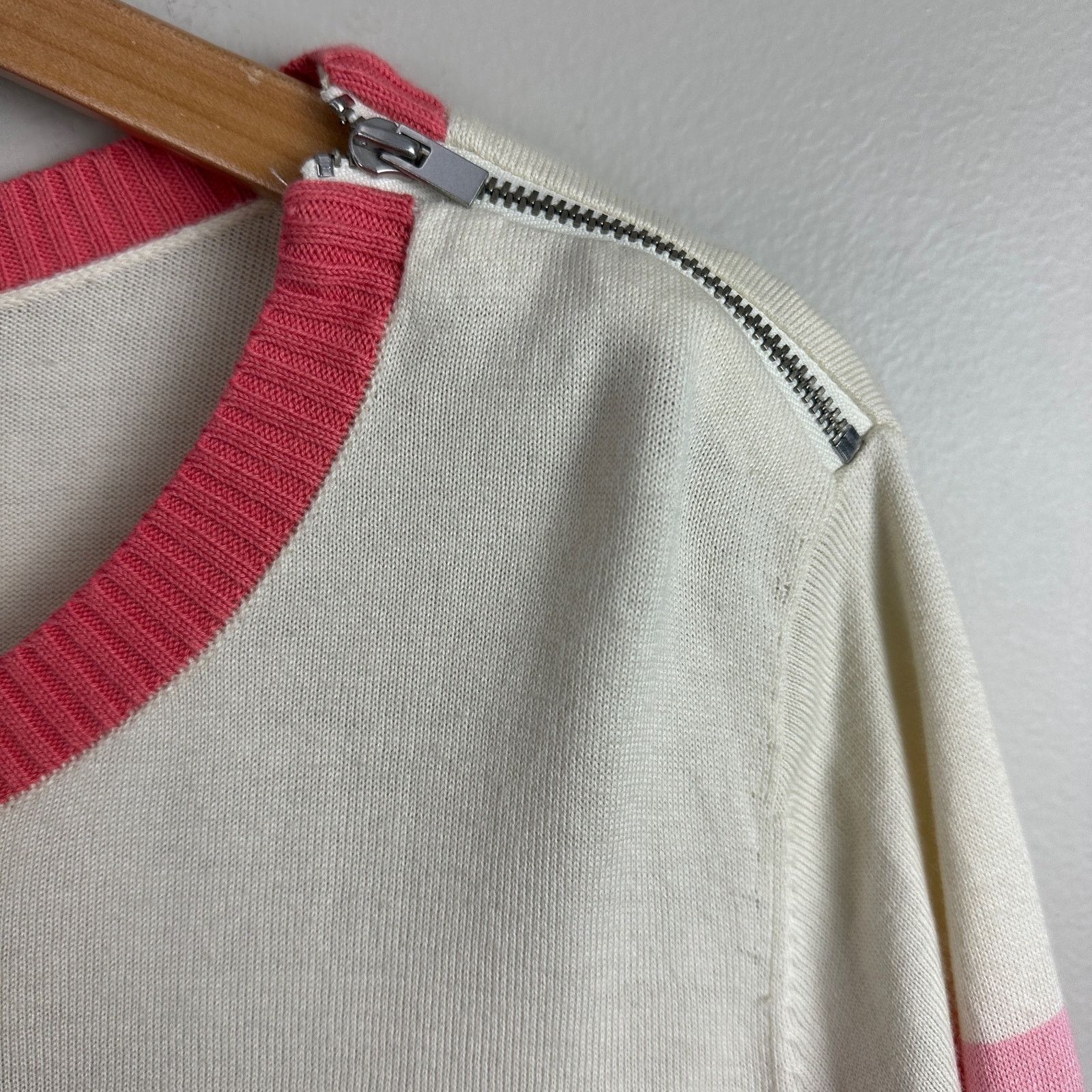 Other Talbots 2X XXL Ice Cream Rainbow Stripe Colorblock Sweater Size XXL / US 16-18 / IT 52-54 - 3 Thumbnail