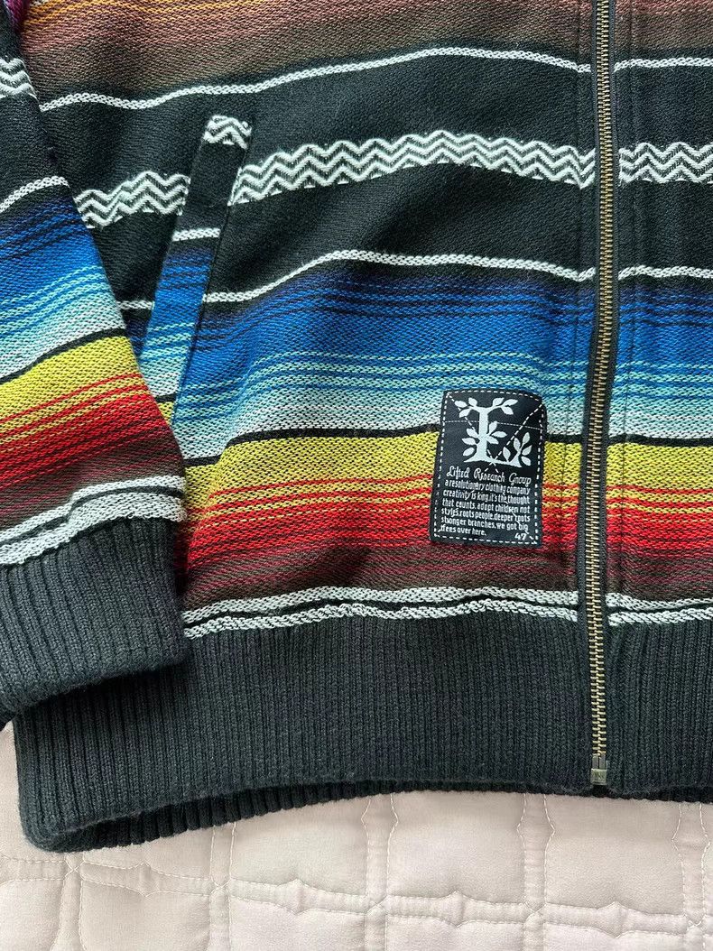 LRG LRG Colorful Striped Knit Zip-Up Hoodie Size US M / EU 48-50 / 2 - 7 Thumbnail