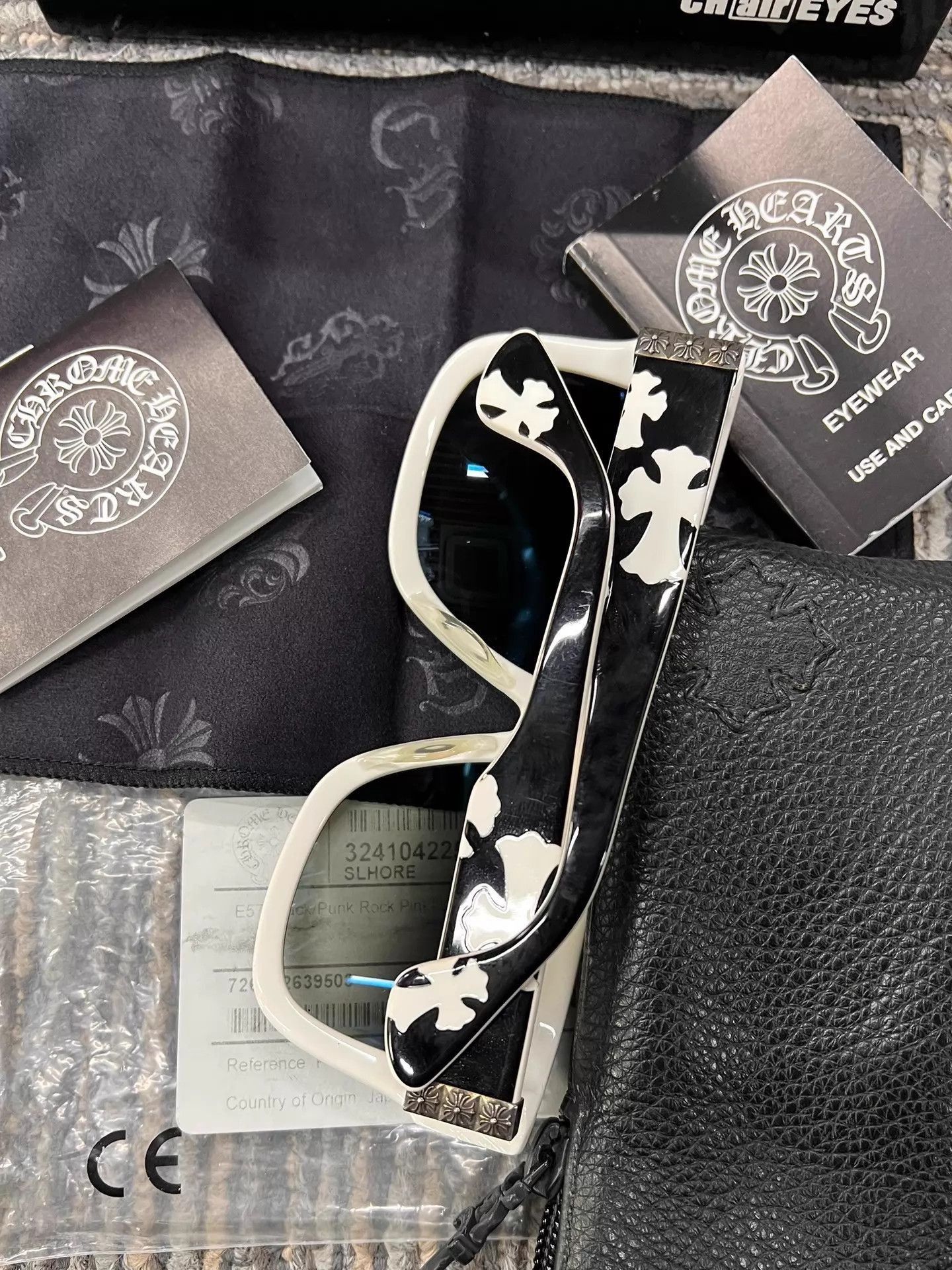 Chrome Hearts Multi-Color Patterned Square Sunglasses Size ONE SIZE - 1 Thumbnail