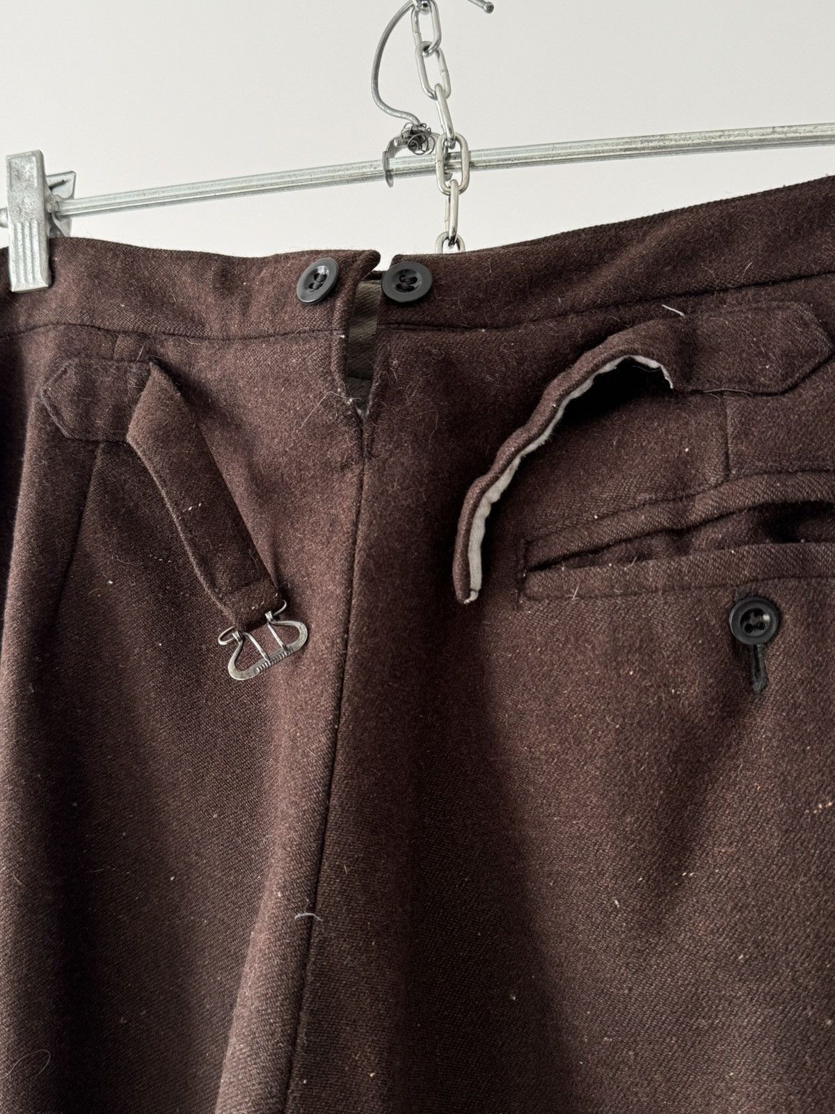 Japanese Brand Antique ≈1920s French Workwear ‘Boro’ Faded Winter Pants Size US 32 / EU 48 - 10 Thumbnail