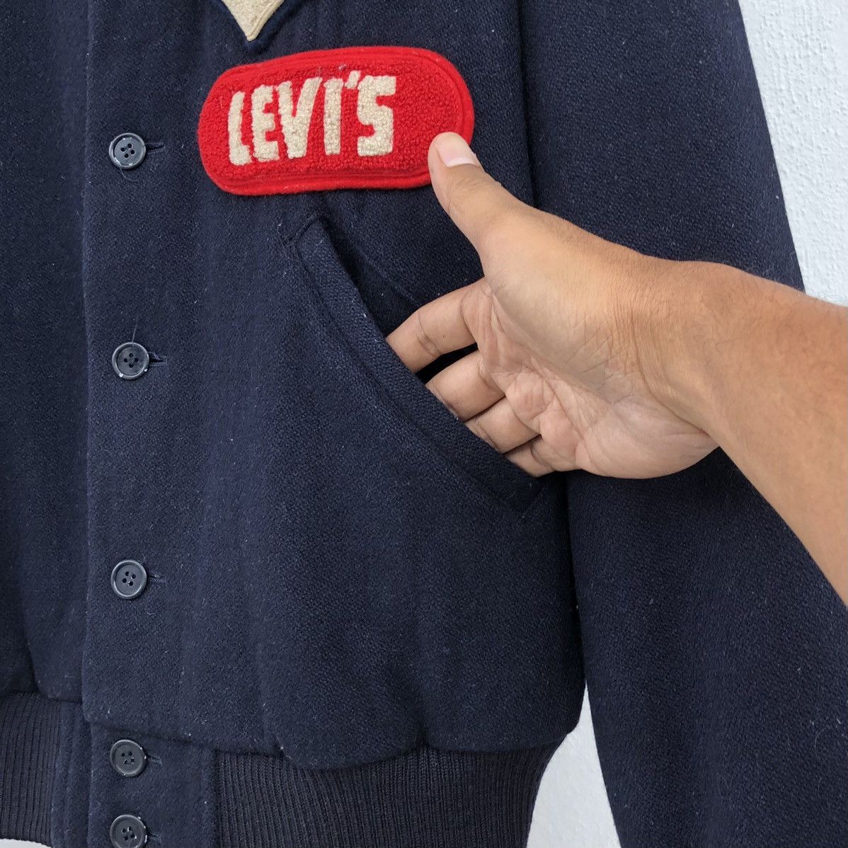 Levi's Vintage 90's Levis Wool Varsity Jacket Size US L / EU 52-54 / 3 - 7 Thumbnail
