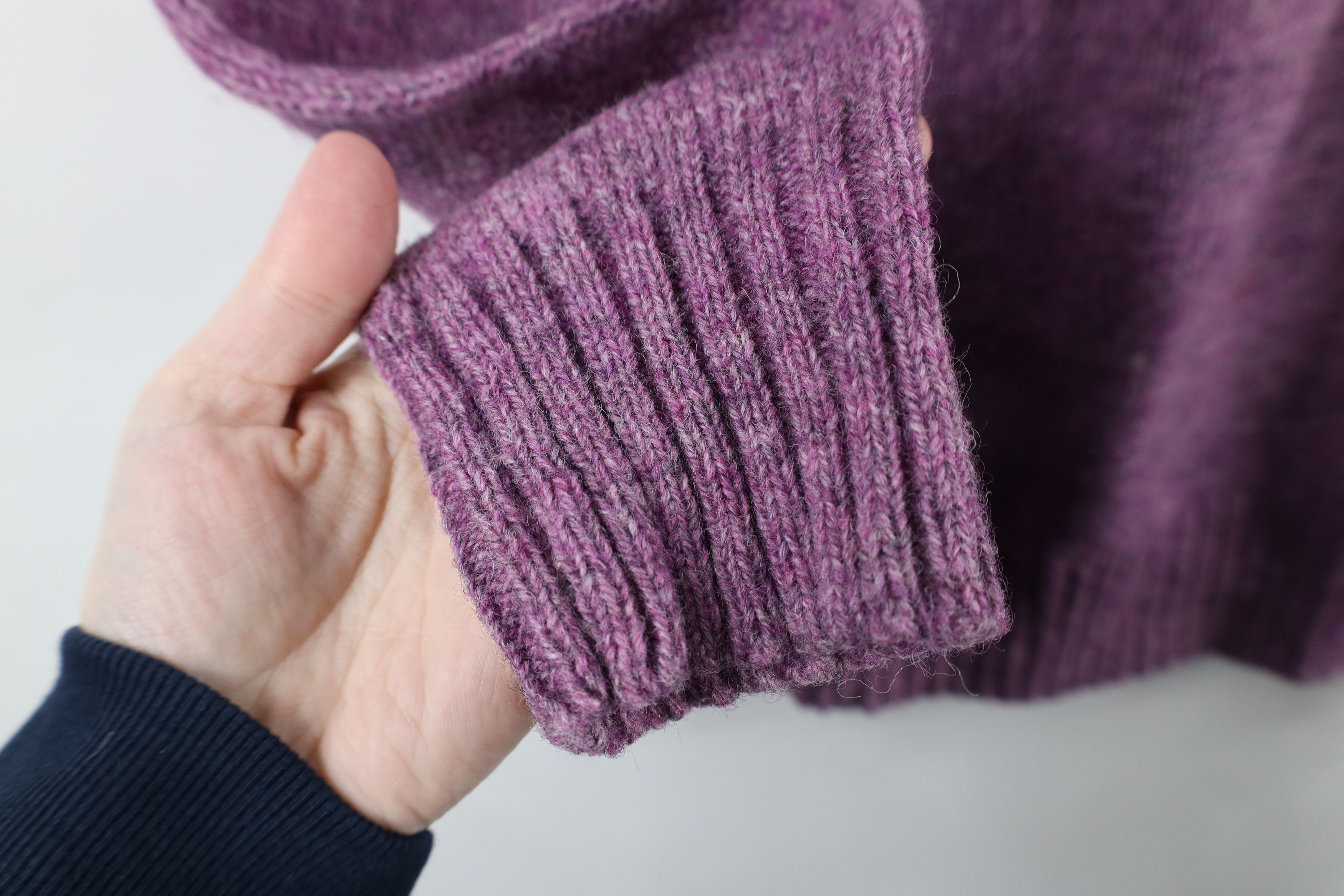 Vintage Vintage 70s Streetwear Wool Blend Knit Sweater Purple AS IS Size US M / EU 48-50 / 2 - 7 Thumbnail