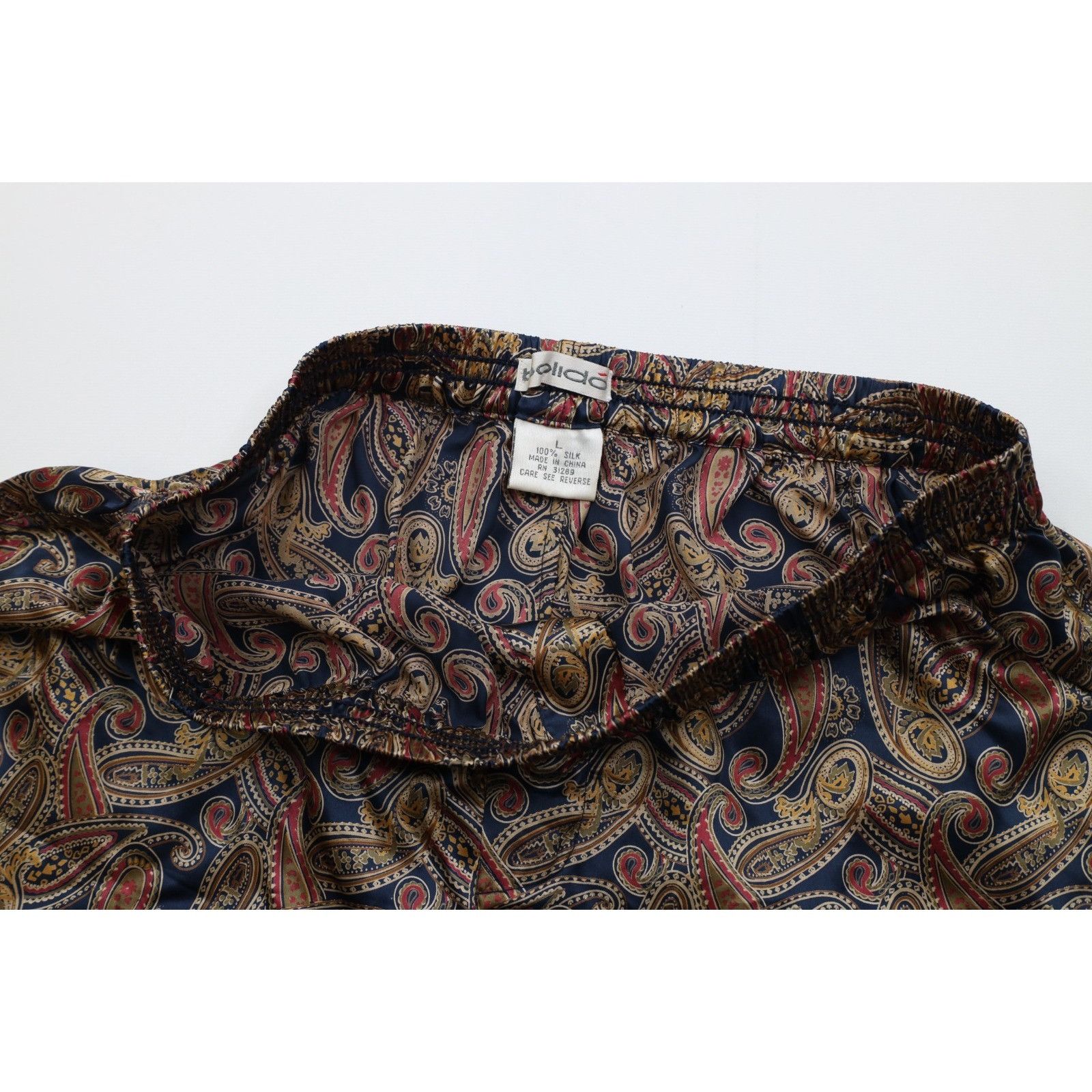 Vintage NOS Vintage 90s Streetwear Silk Paisley Boxers Shorts Size US 36 / EU 52 - 5 Thumbnail