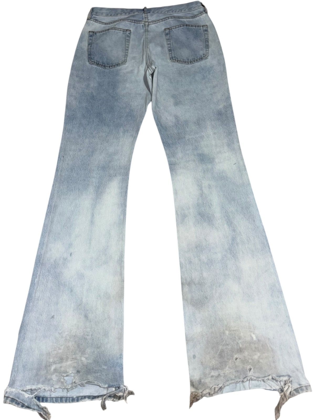 Balenciaga Balenciaga Demna Flare Bootcut Jeans Washed Denim distressed Size US 30 / EU 46 - 2 Thumbnail