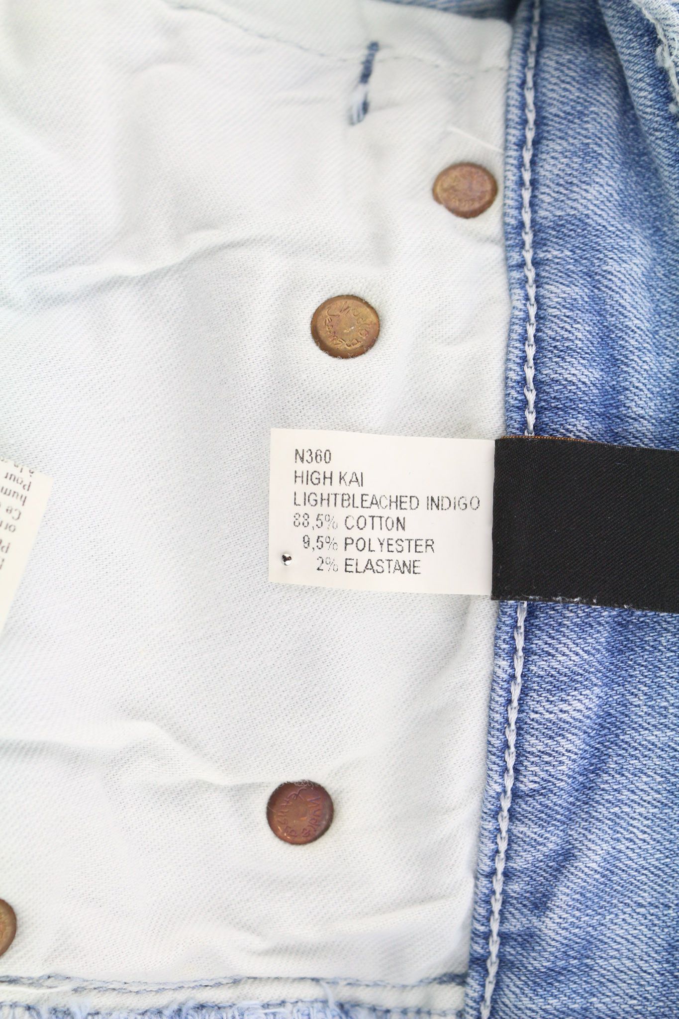 Nudie Jeans HIGH KAI W29/L32 Light Bleached Indigo Zip Washed 81930 Size US 29 - 8 Thumbnail