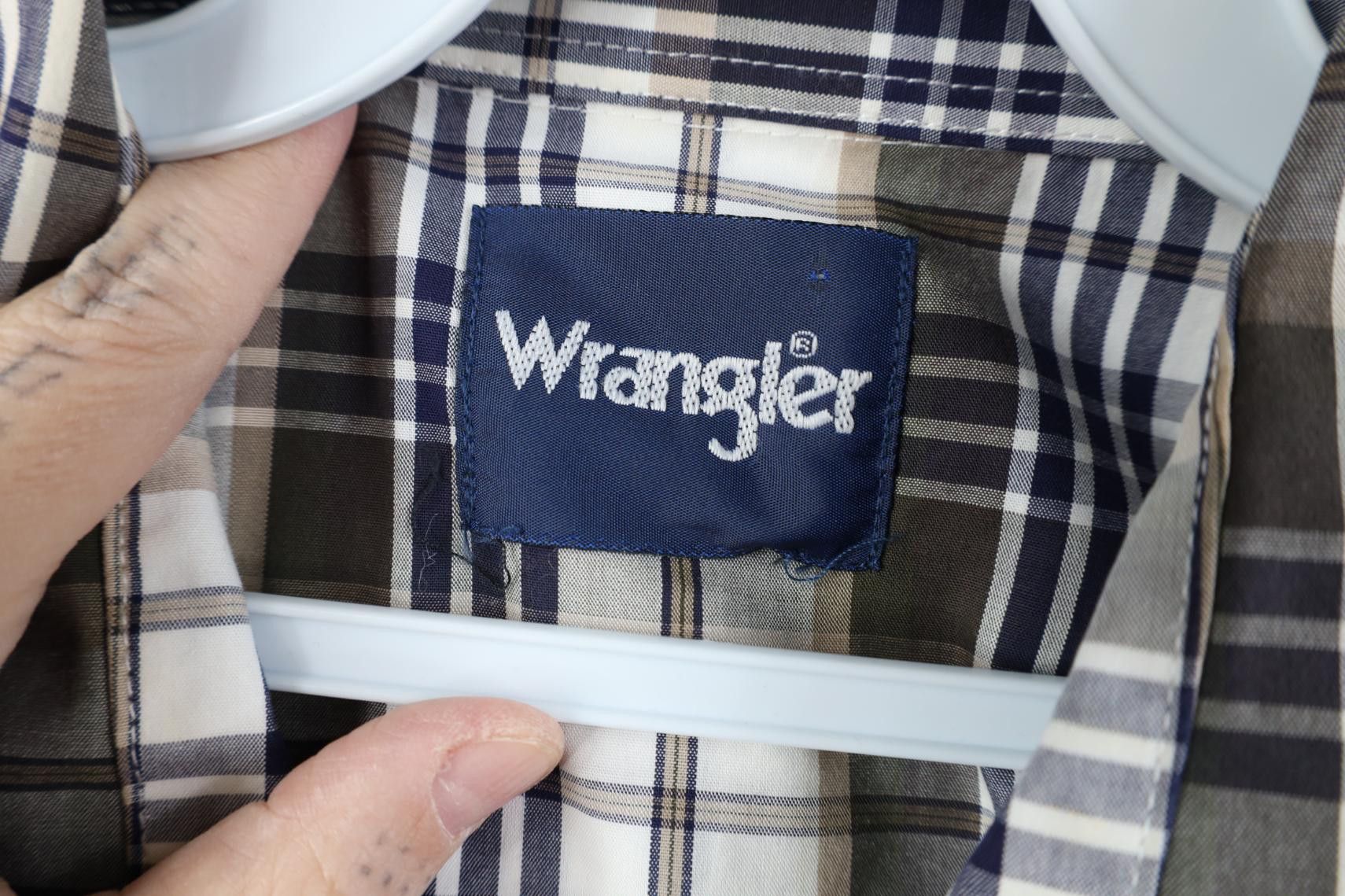 Wrangler Vintage 90s Wrangler Cowboy Pearl Snap Button Shirt Plaid Size US XL / EU 56 / 4 - 6 Thumbnail