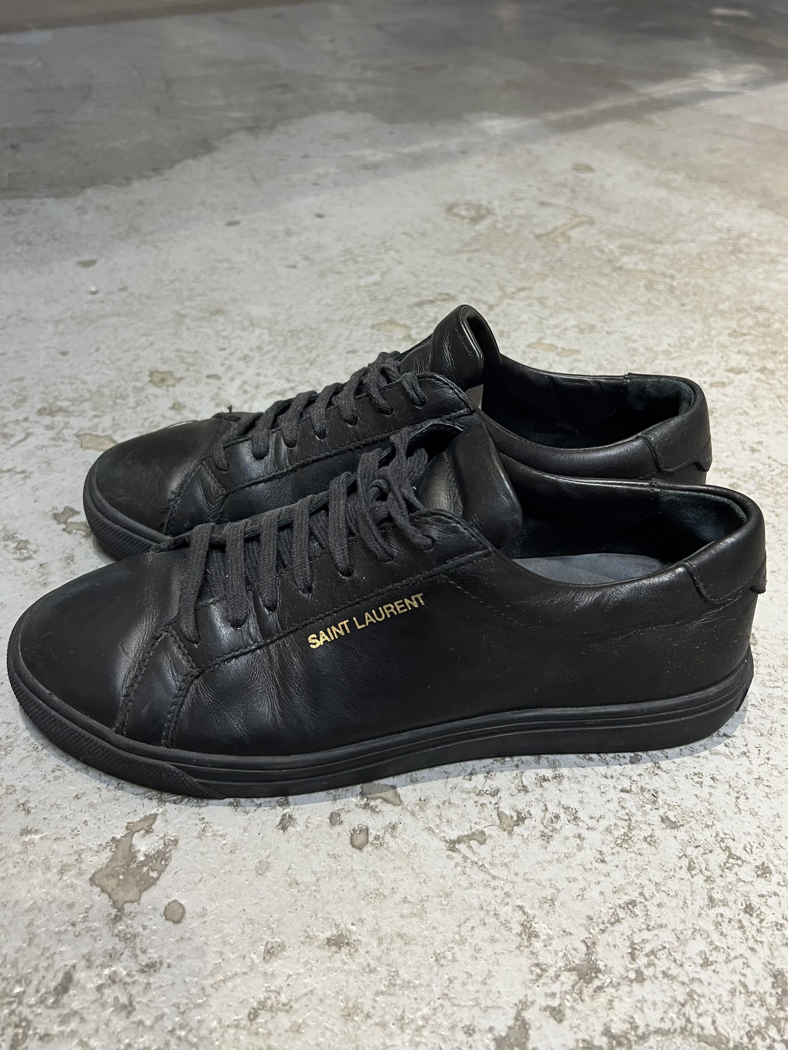 Saint Laurent Paris Saint Laurent Paris Andy Low Leather shoes Size US 7.5 / IT 37.5 - 1 Thumbnail