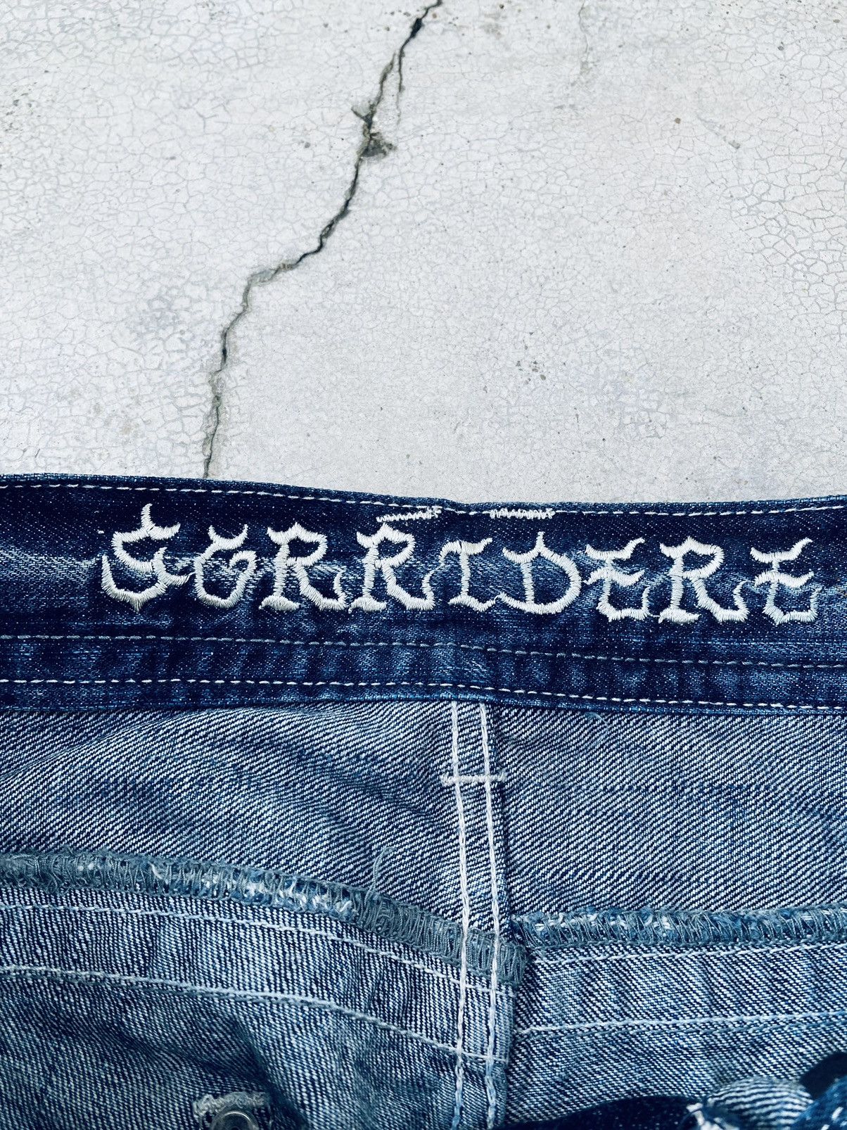 Japanese Brand Vintage Sorridere Flared Distressed Denim Pants Size US 34 / EU 50 - 13 Thumbnail