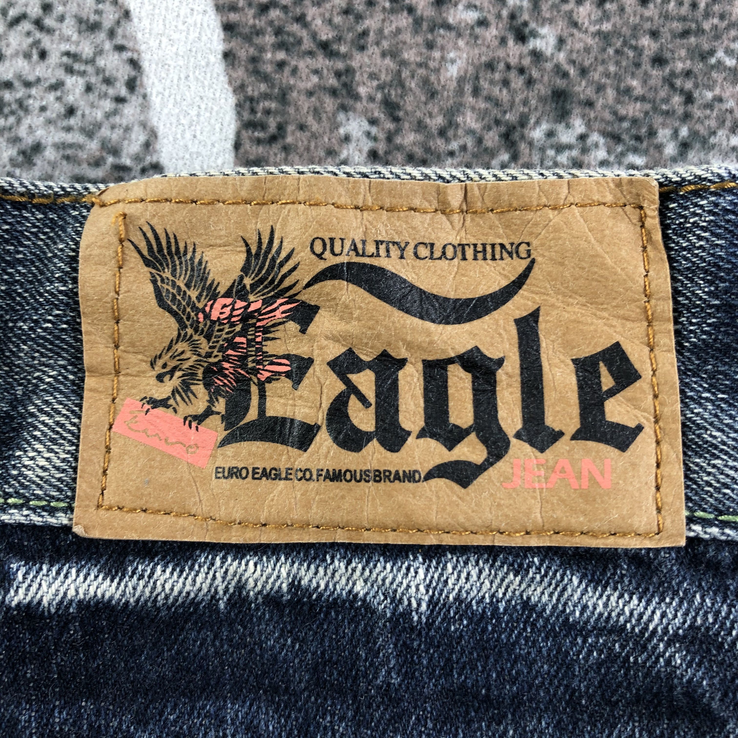 Vintage Euro Eagle Co Jeans Faded Blue Denim KJ1655 Size US 28 / EU 44 - 5 Thumbnail