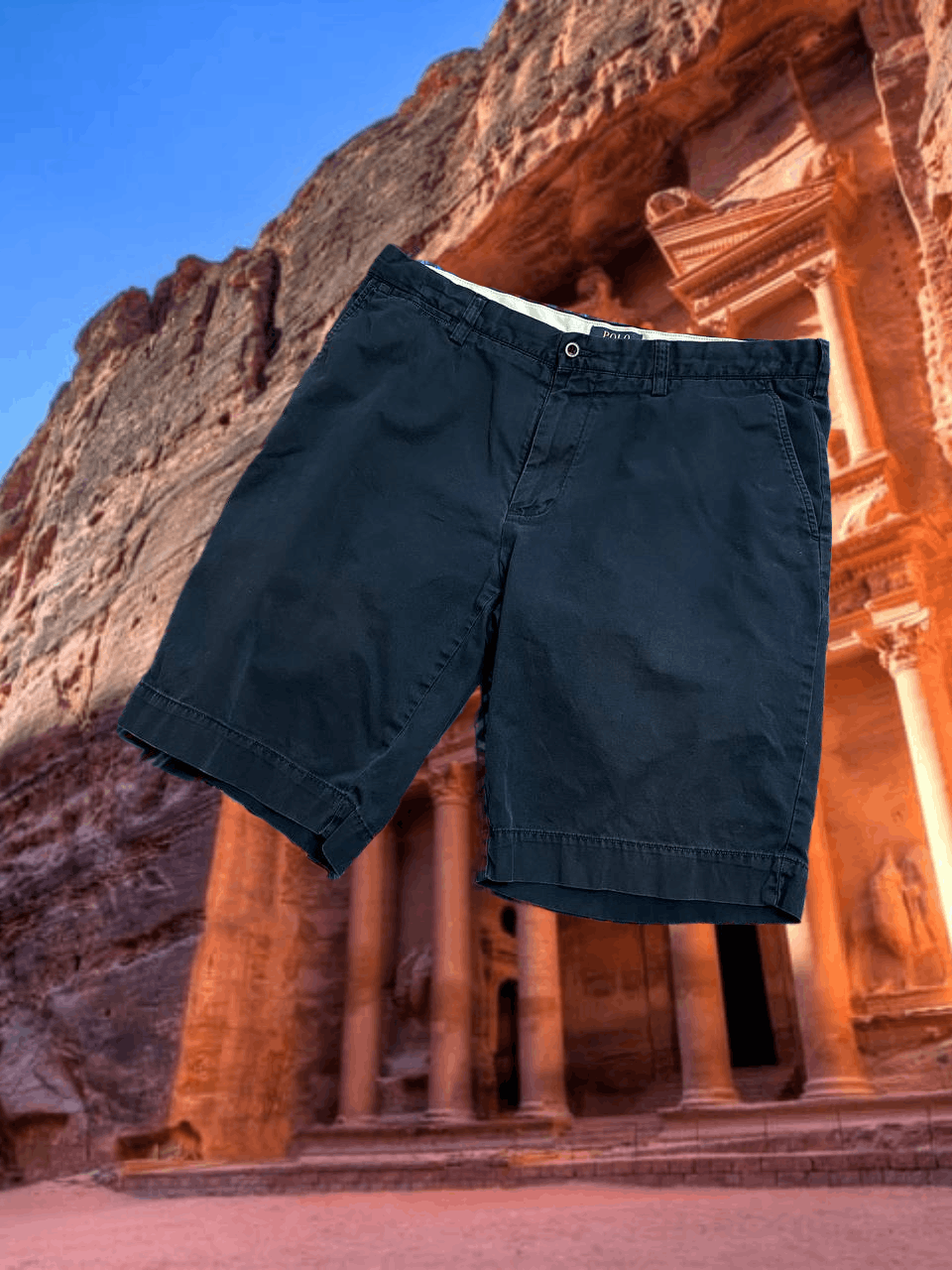 Polo Ralph Lauren denim blue shorts Polo Ralph Lauren Vintage size 34 Y2K Size US 34 / EU 50 - 1 Thumbnail