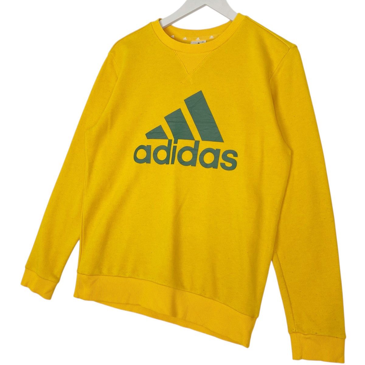 Other Vintage Adidas Crewneck Sweatshirt Yellow Pullover Size S Size US S / EU 44-46 / 1 - 2 Thumbnail