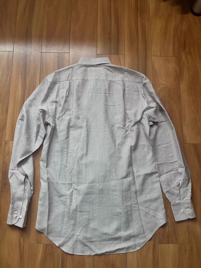 Loro Piana LORO PIANA Brown striped silk shirt Size US XS / EU 42 / 0 - 2 Thumbnail