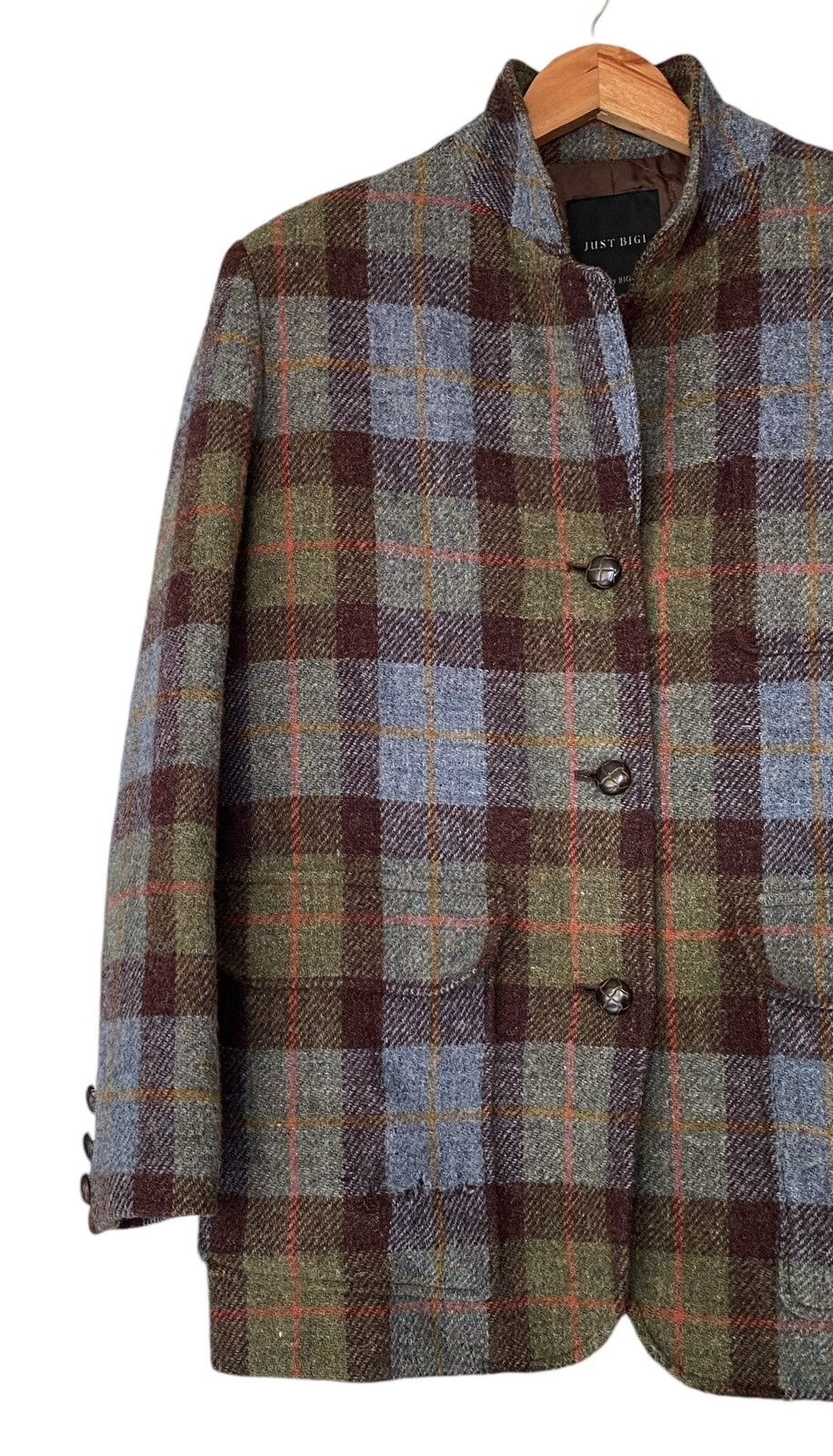 Harris Tweed Vintage HARISS TWEED Hand Woven Wool Blazers Size 42S - 3 Thumbnail