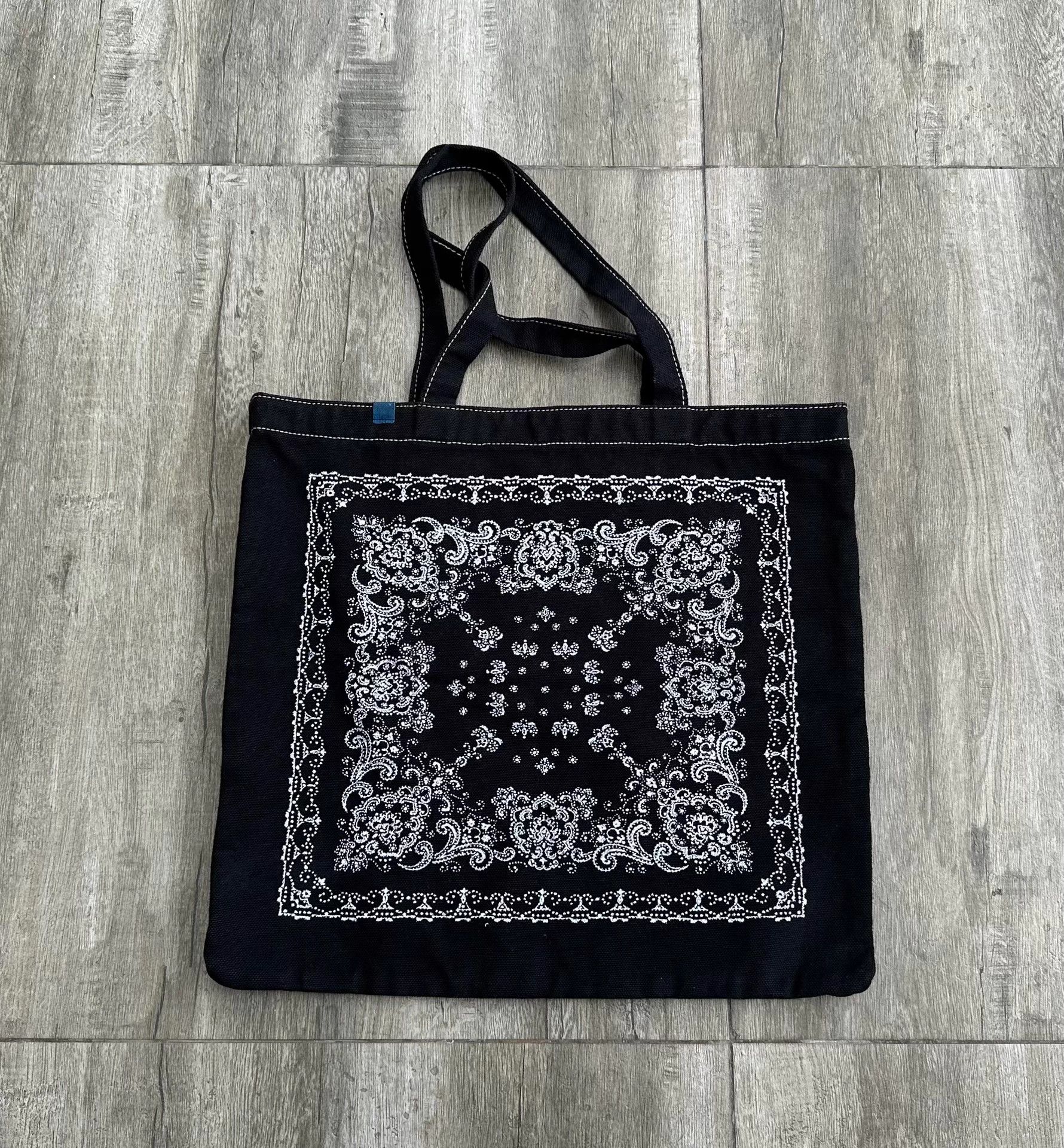 Visvim VISVIM ICT CANVAS TOTE L Hand-painted Bandana Black 99New Size ONE SIZE - 1 Thumbnail